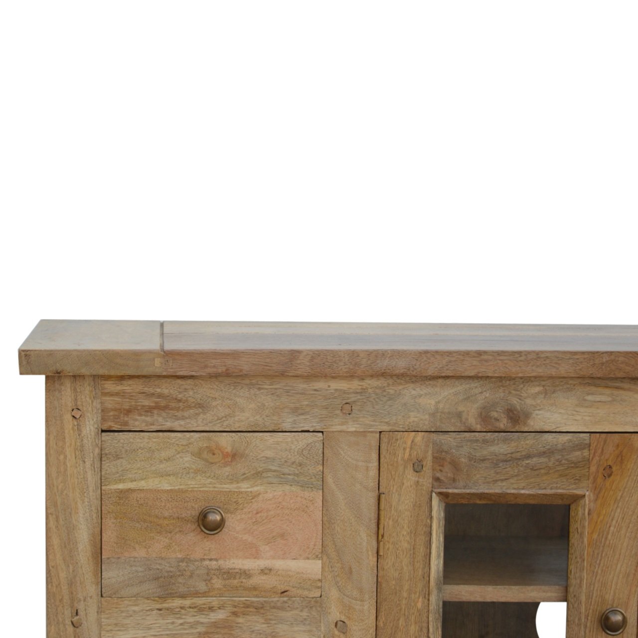 Szafka RTV Artisan ASB319 – lite drewno mango, wykończenie dębowe - Image 3