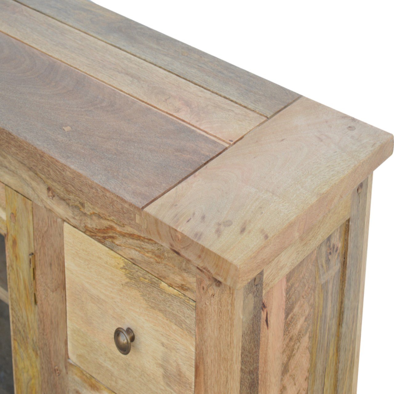 Szafka RTV Artisan ASB319 – lite drewno mango, wykończenie dębowe - Image 4