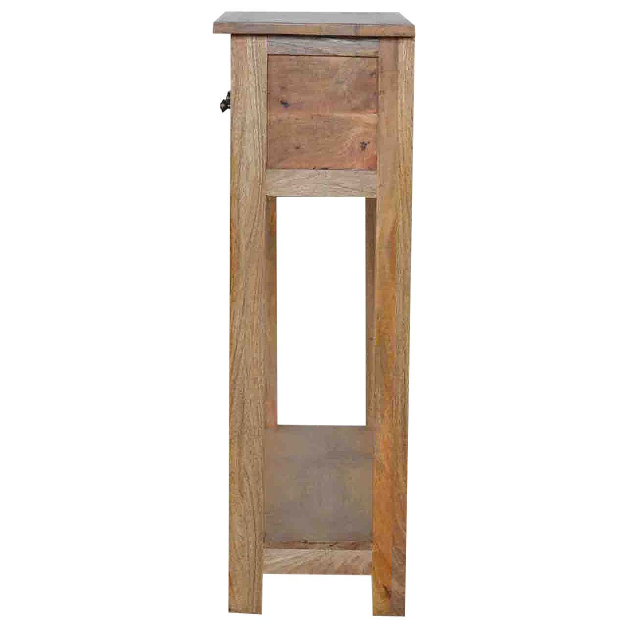 Konsola z litego drewna mango – dębowa, 100 cm - Image 8