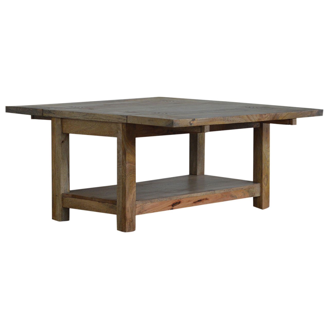 Stolik kawowy Artisan IN013 – lite drewno mango, wykończenie dębowe - Image 4