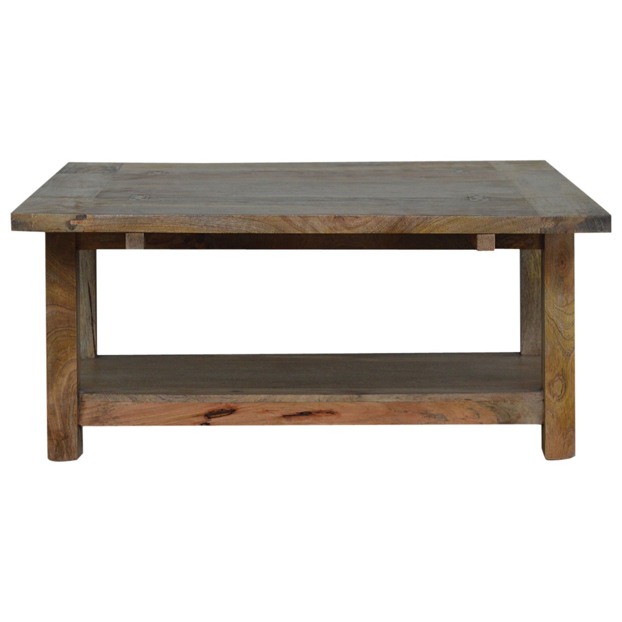 Stolik kawowy Artisan IN013 – lite drewno mango, wykończenie dębowe - Image 3
