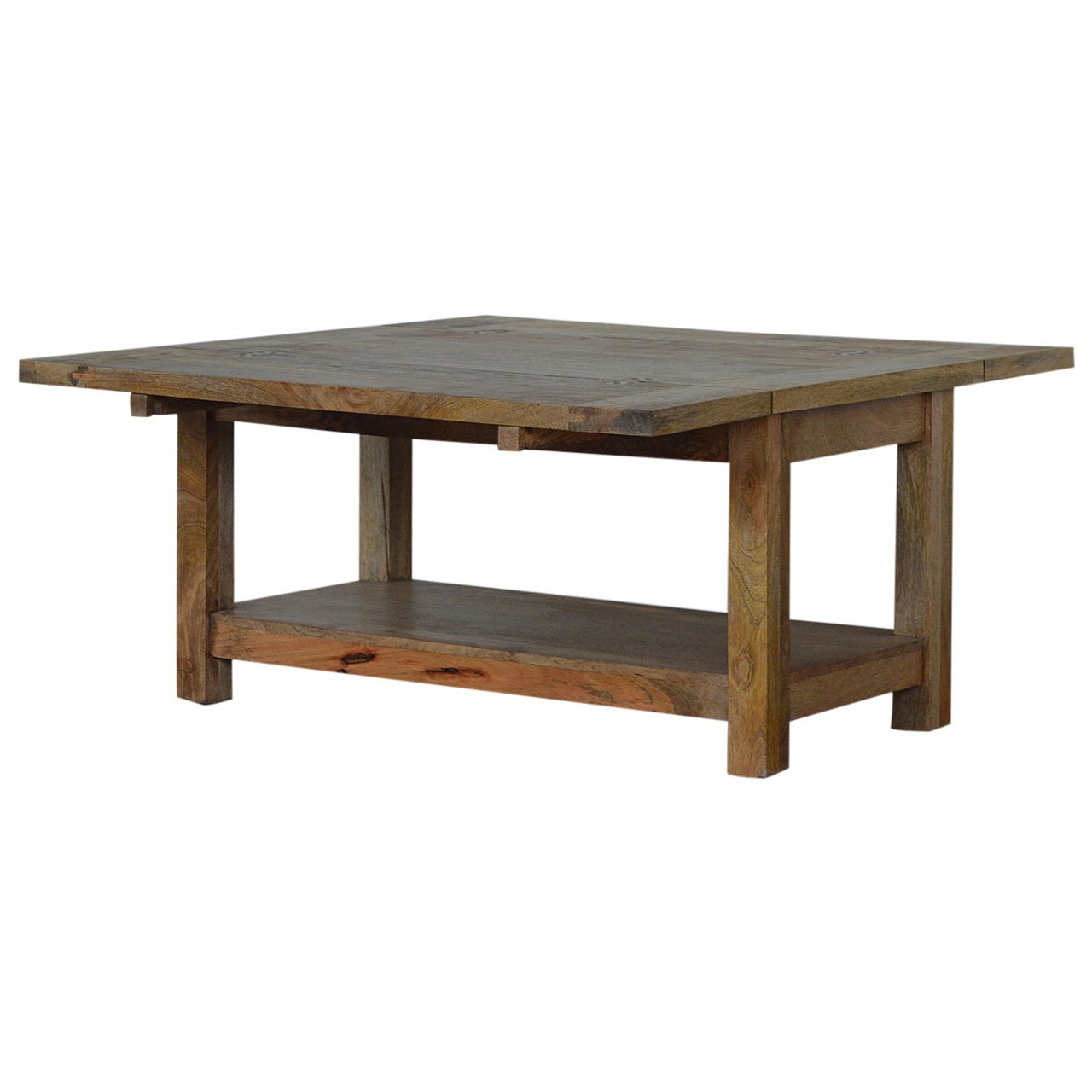 Stolik kawowy Artisan IN013 – lite drewno mango, wykończenie dębowe - Image 2