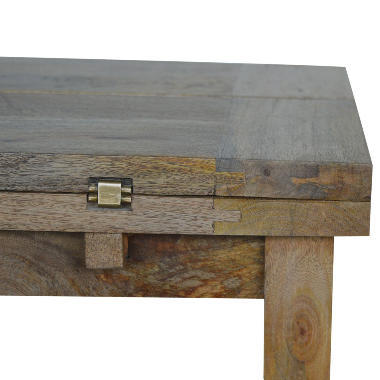 Stolik kawowy Artisan IN013 – lite drewno mango, wykończenie dębowe - Image 8