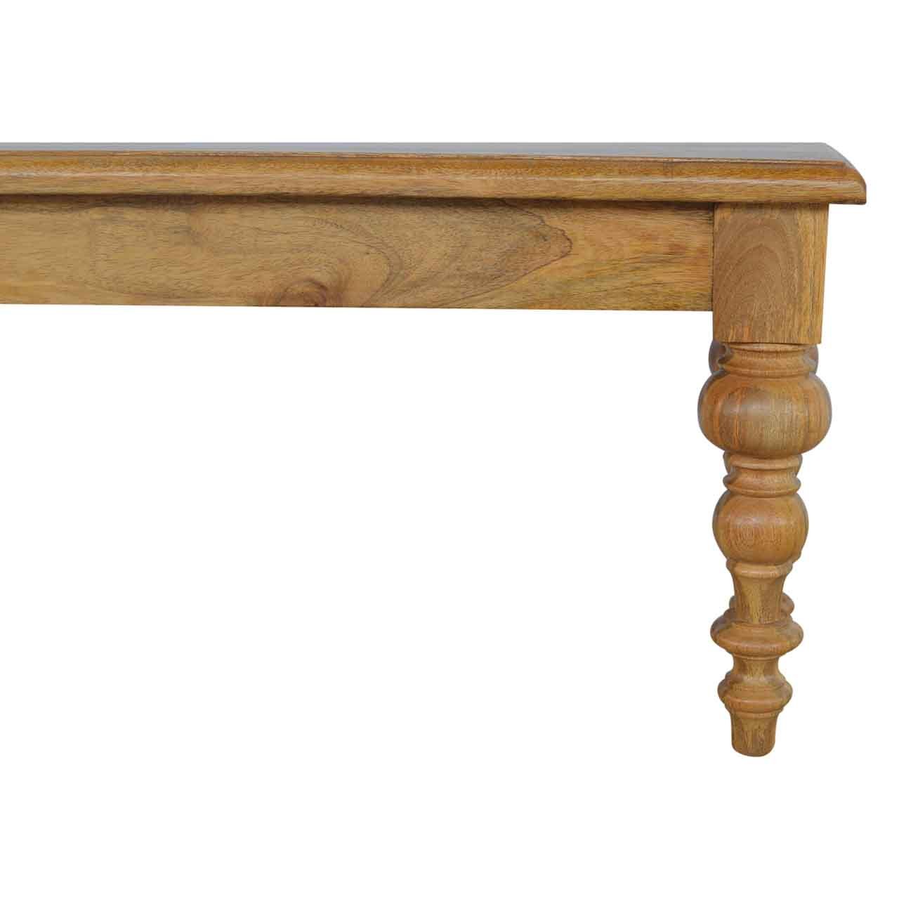 Stół Artisan IN019 – lite drewno mango, wykończenie dębowe - obrazek 4