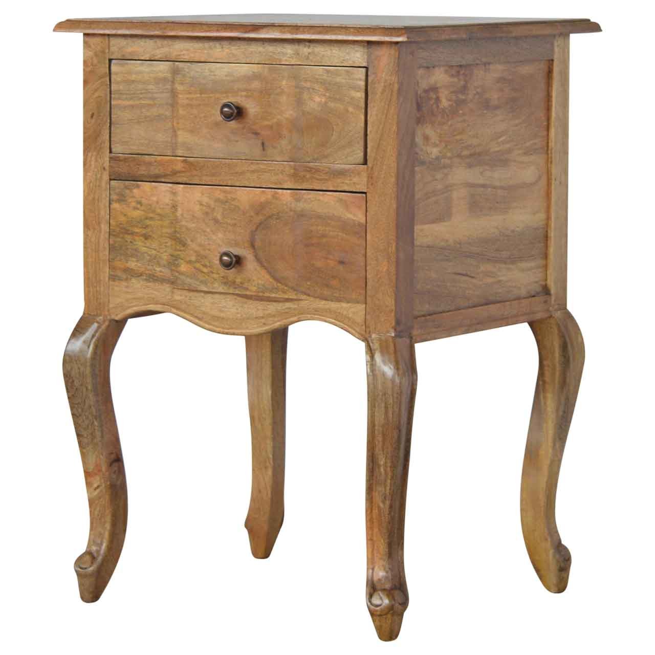 Szafka nocna Artisan IN028 – lite drewno mango, wykończenie dębowe - Image 3