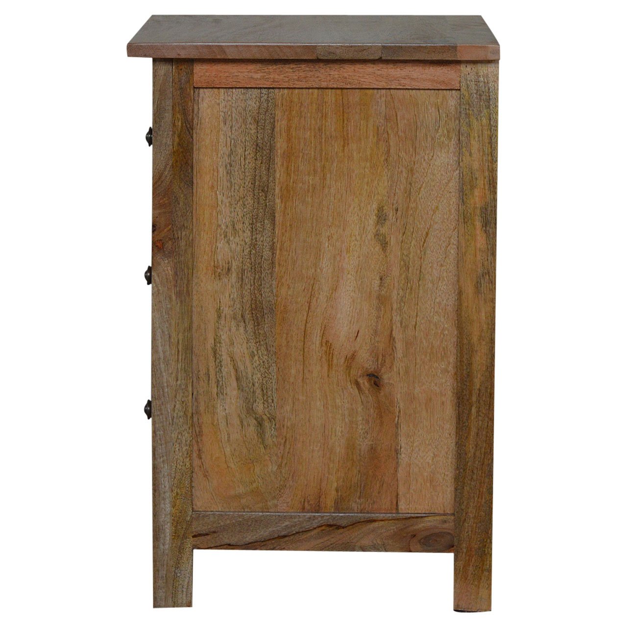 Szafka nocna z litego drewna mango – dębowa, 45 cm — model IN034 - Image 8