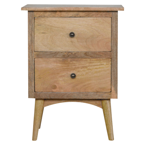 Szafka nocna Artisan IN049 – lite drewno mango, wykończenie dębowe - Image 10