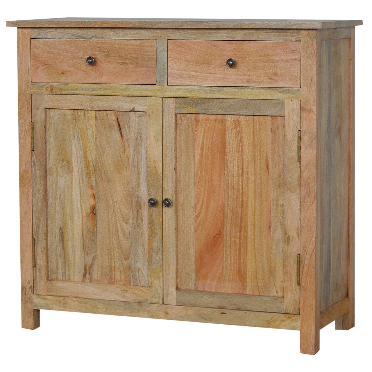 Komoda z litego drewna mango – dębowa, 90 cm - Image 3