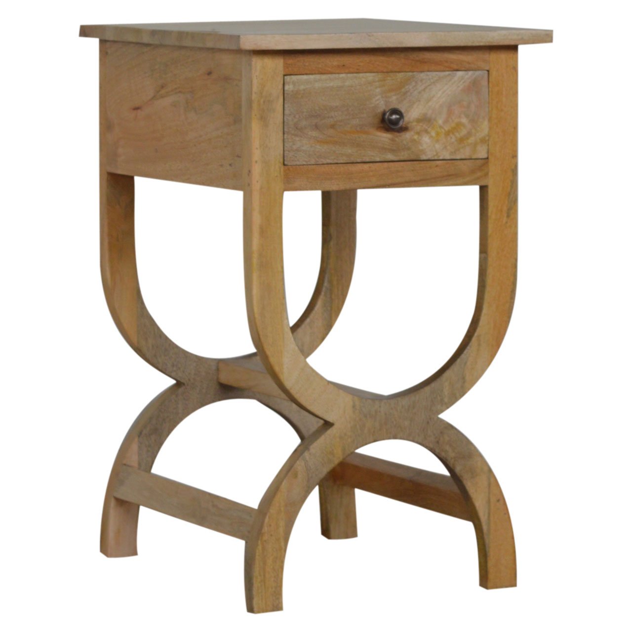 Szafka nocna Artisan IN067 – lite drewno mango, wykończenie dębowe - Image 4