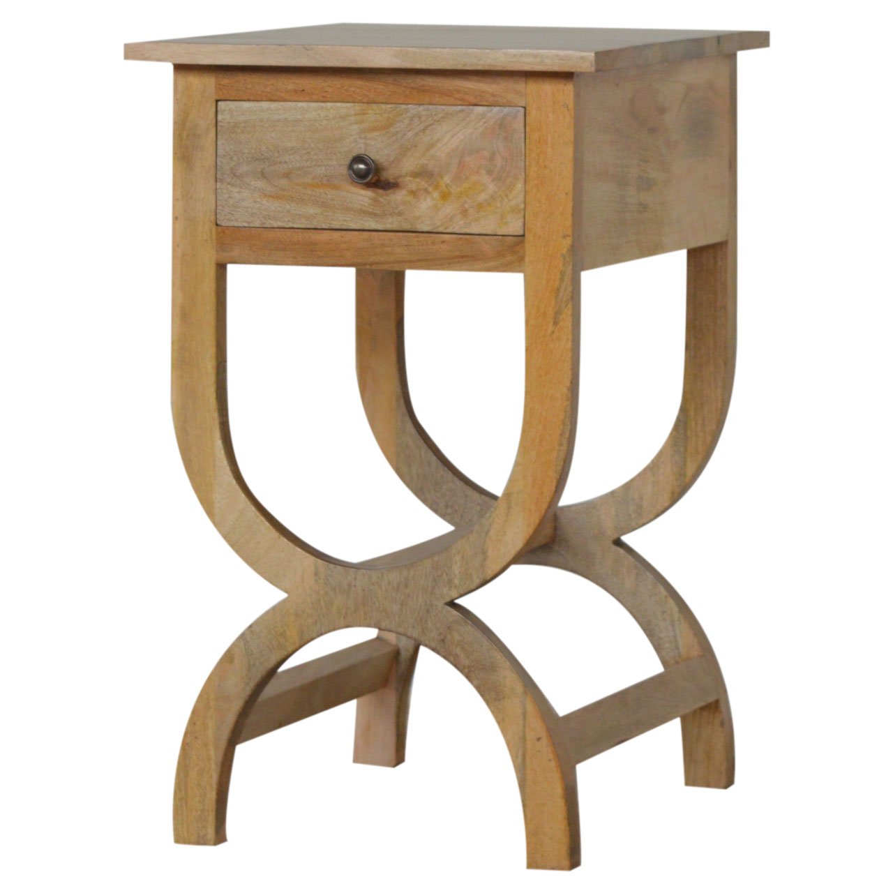 Szafka nocna Artisan IN067 – lite drewno mango, wykończenie dębowe - Image 2