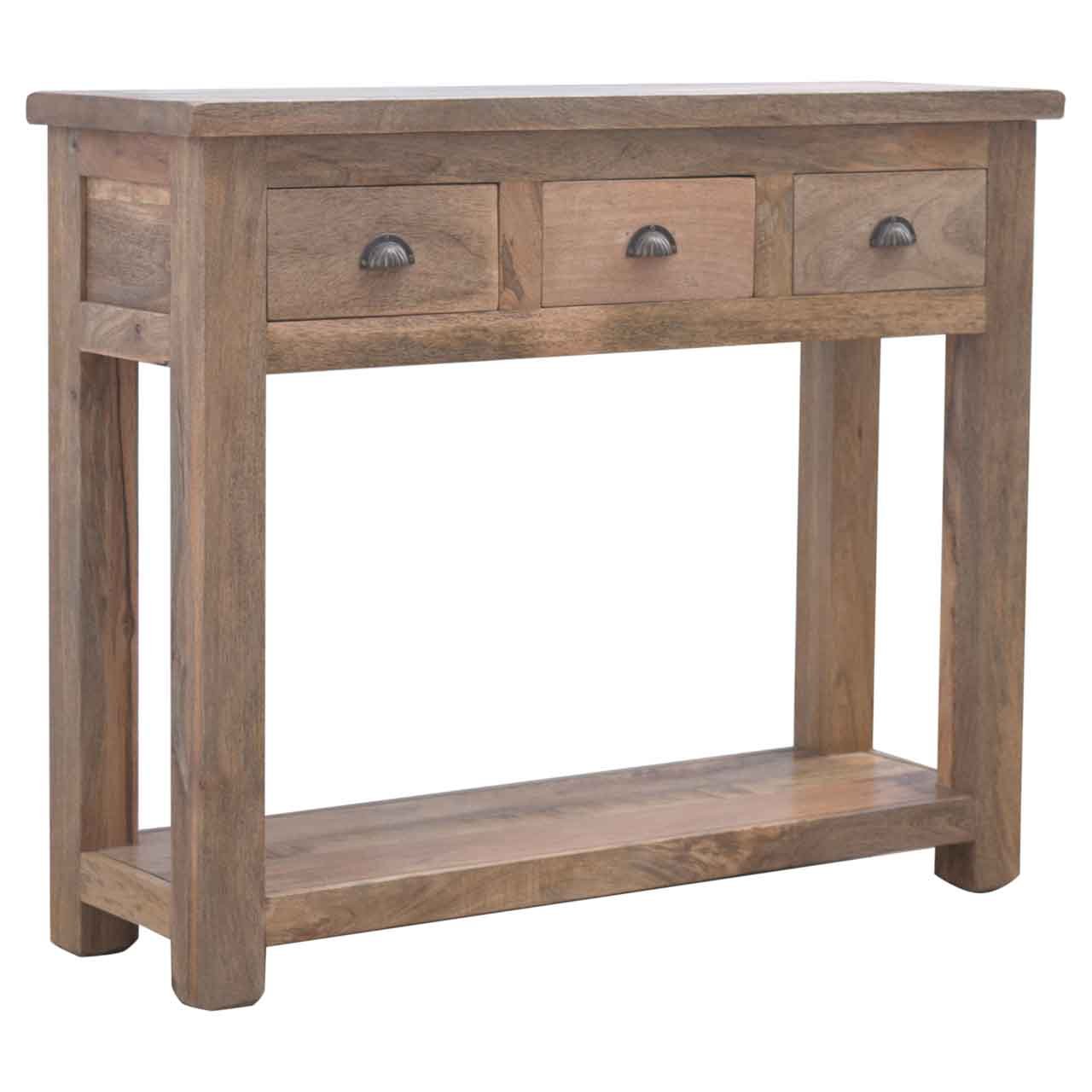 Konsola z litego drewna mango – 110 cm — model IN098 - Image 2