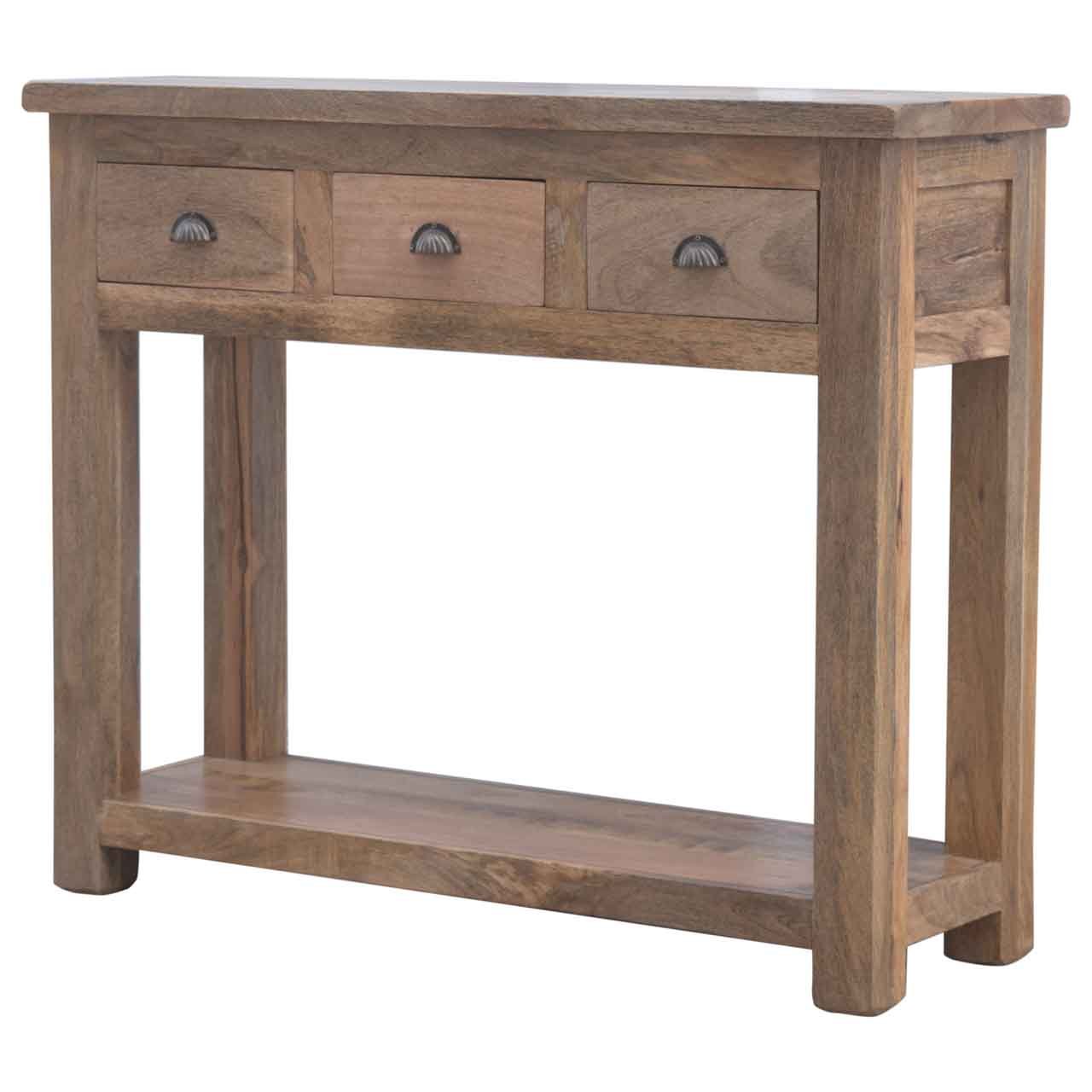 Konsola z litego drewna mango – 110 cm — model IN098 - Image 3