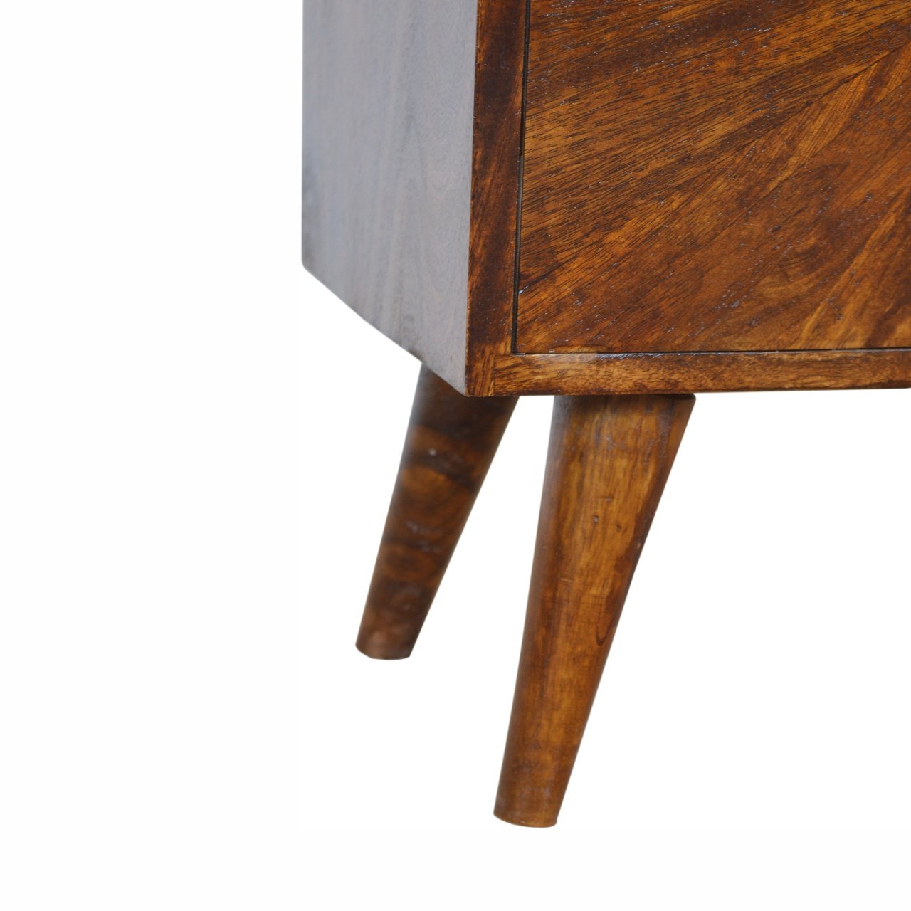 Szafka z litego drewna mango – kasztanowa, 75 cm — model IN1001 - obrazek 6