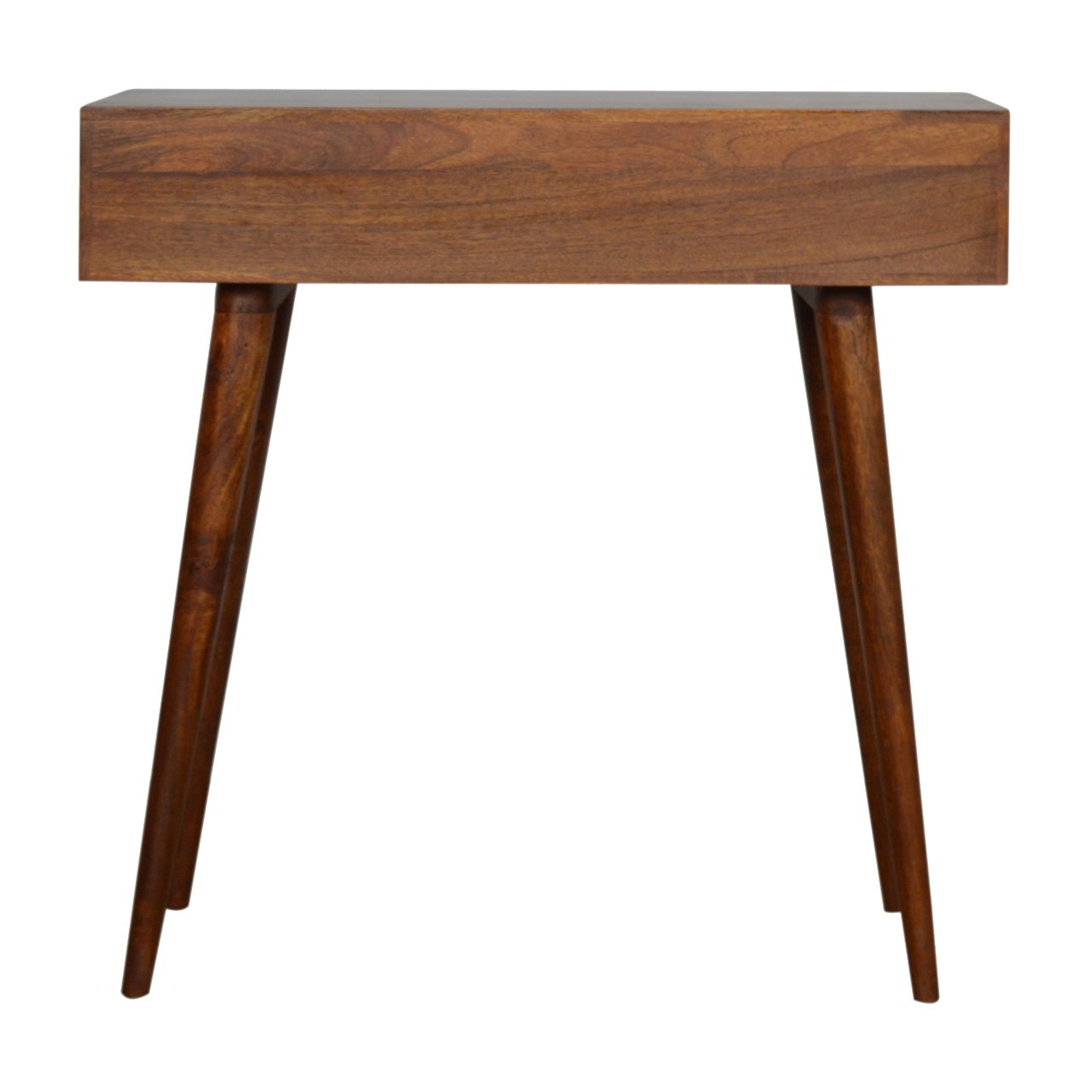 Stół z litego drewna mango – kasztanowy, 80 cm — model IN1009 - obrazek 7