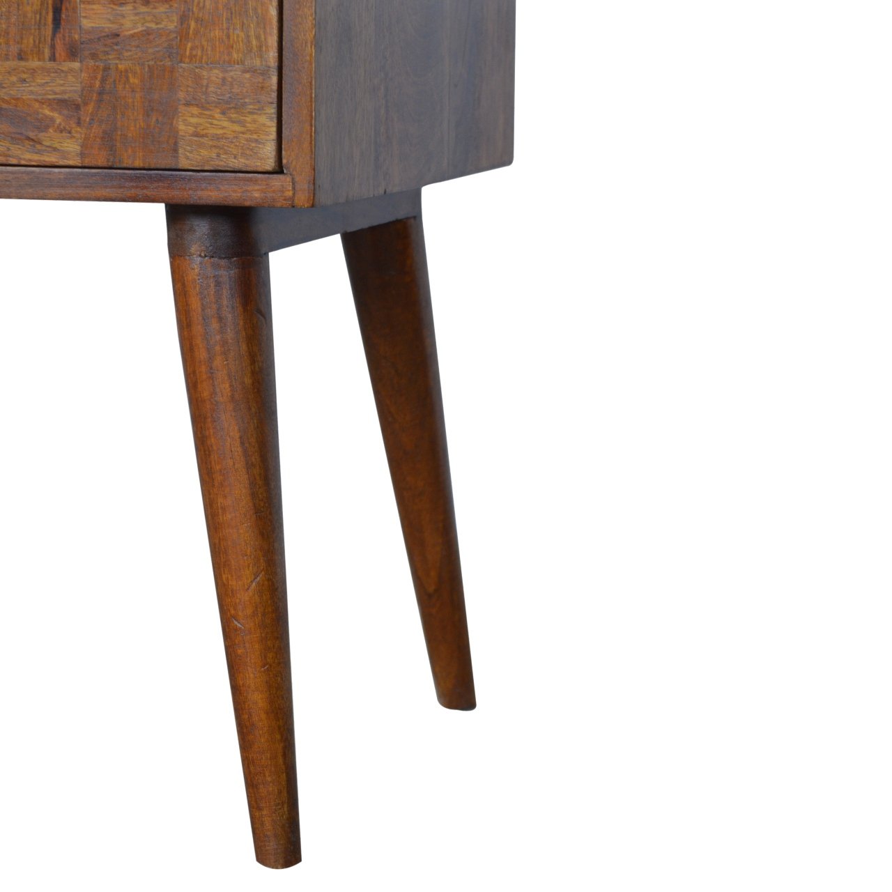 Szafka nocna Artisan IN1010 – lite drewno mango, wykończenie kasztanowe - Image 7