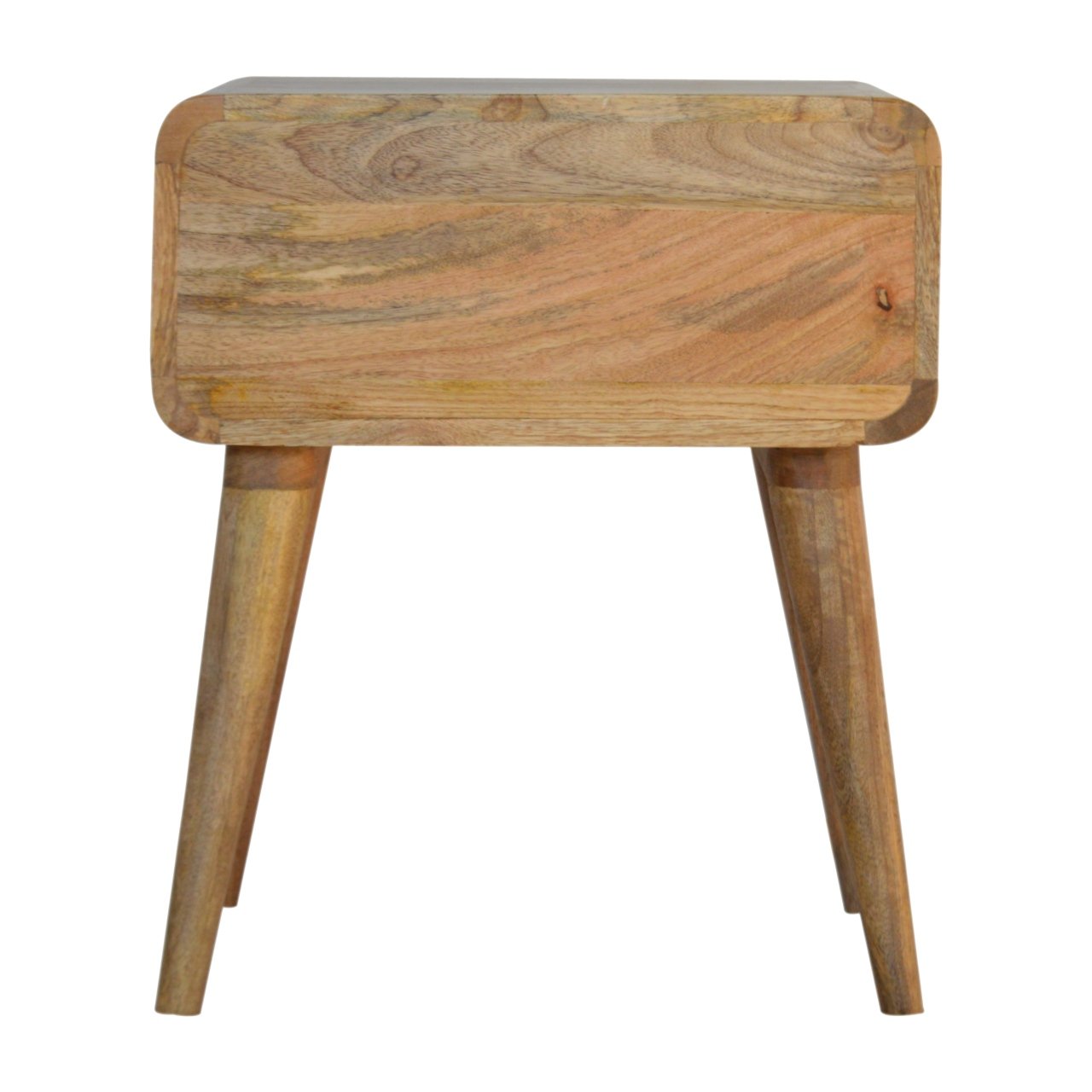 Szafka nocna z litego drewna mango – dębowa, 45 cm — model IN1019 - Image 3