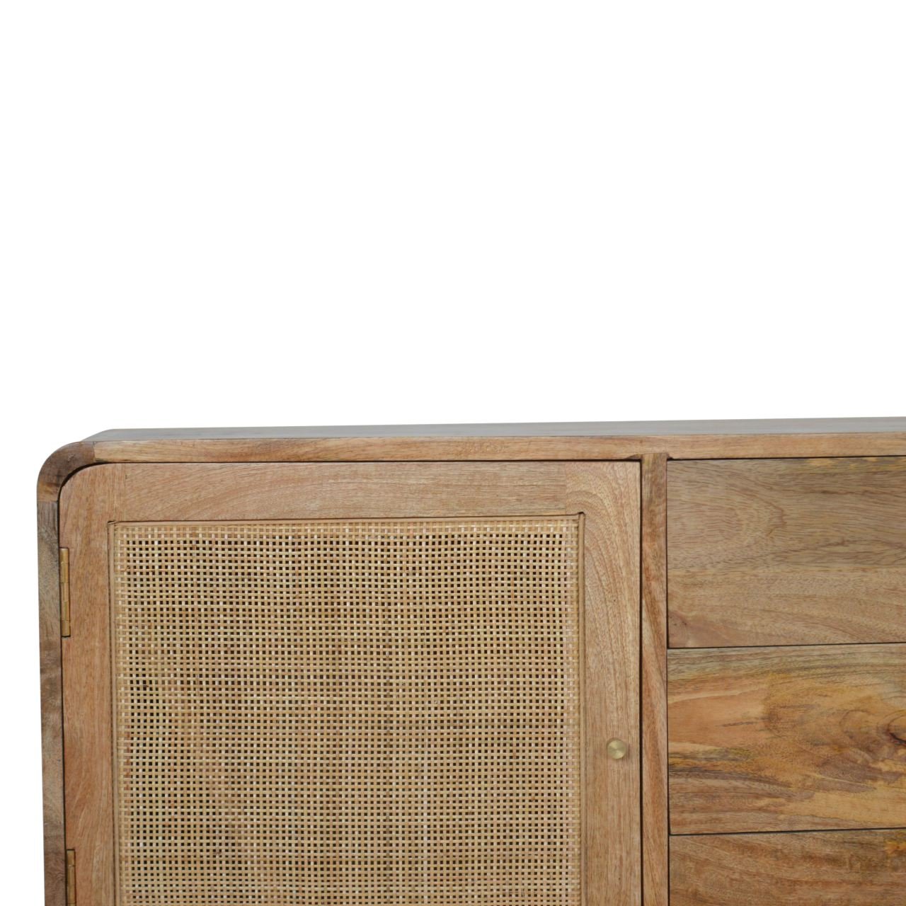 Komoda z litego drewna mango – dębowa, 85 cm - Image 3