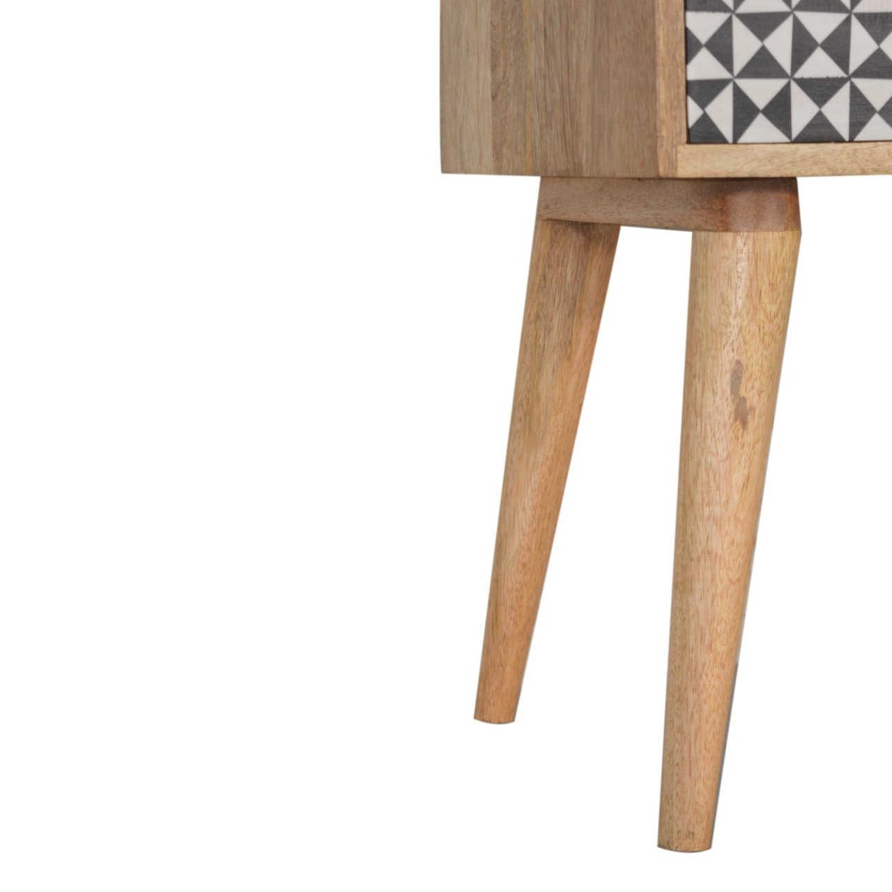 Szafka nocna Artisan IN1027 – lite drewno mango, wykończenie dębowe - Image 6