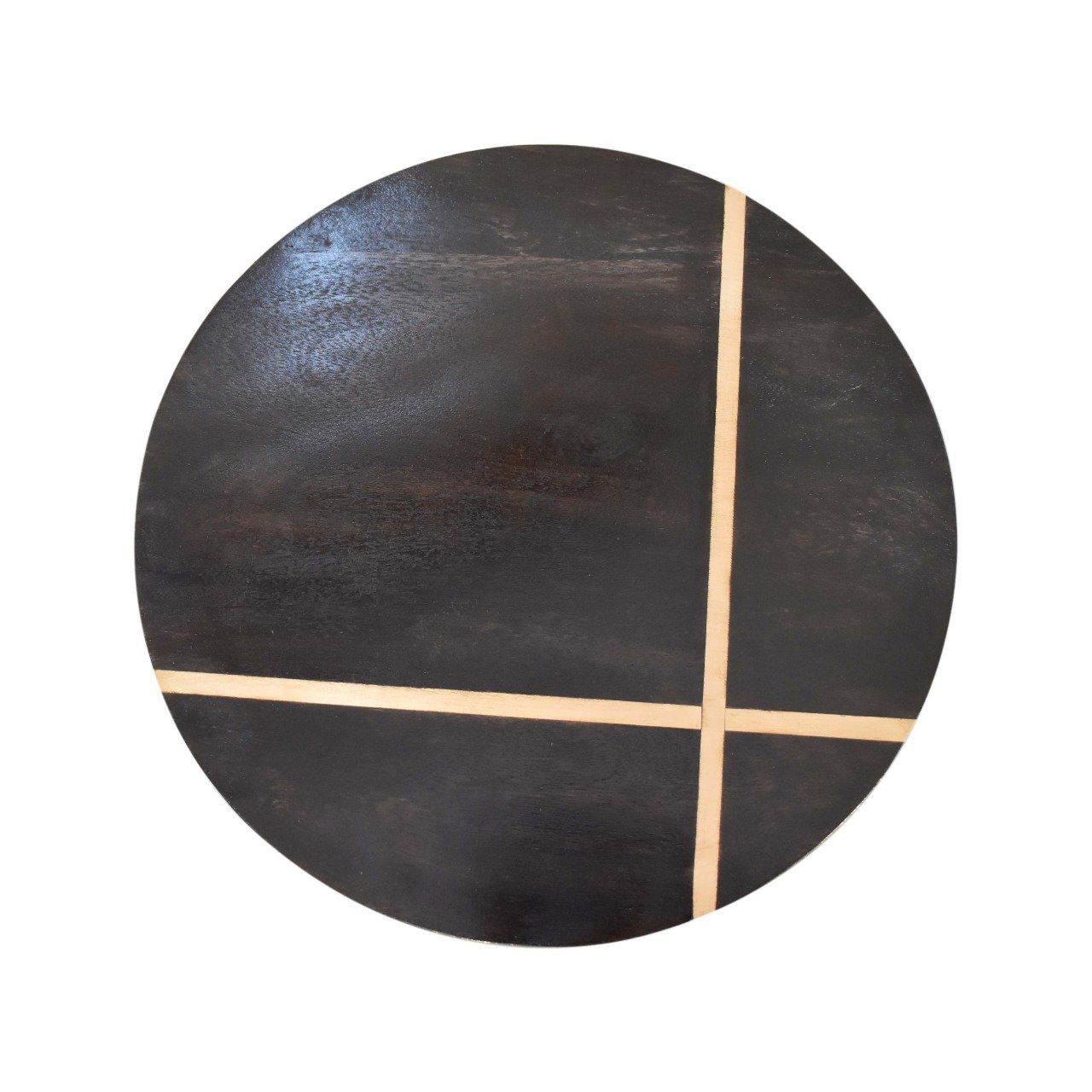 Stolik kawowy Artisan IN1079 – lite drewno mango, wykończenie orzechowe - Image 6