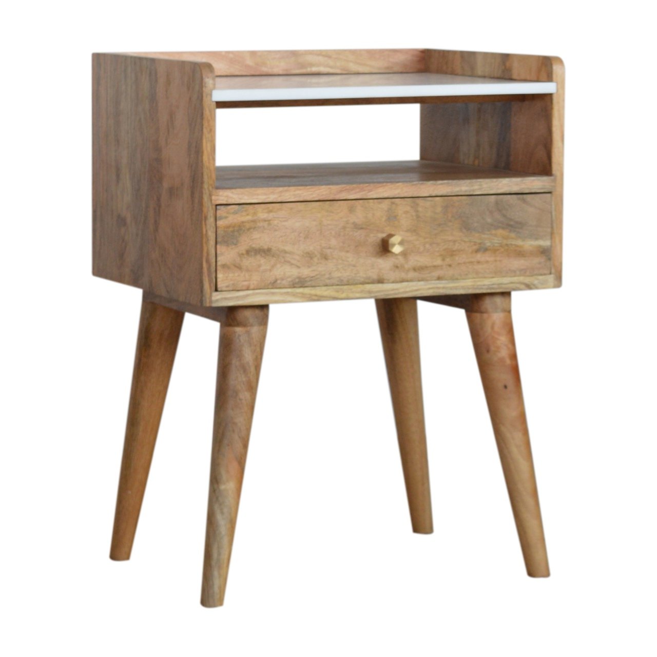Szafka nocna Artisan IN1101 – lite drewno mango, wykończenie jasne - Image 2