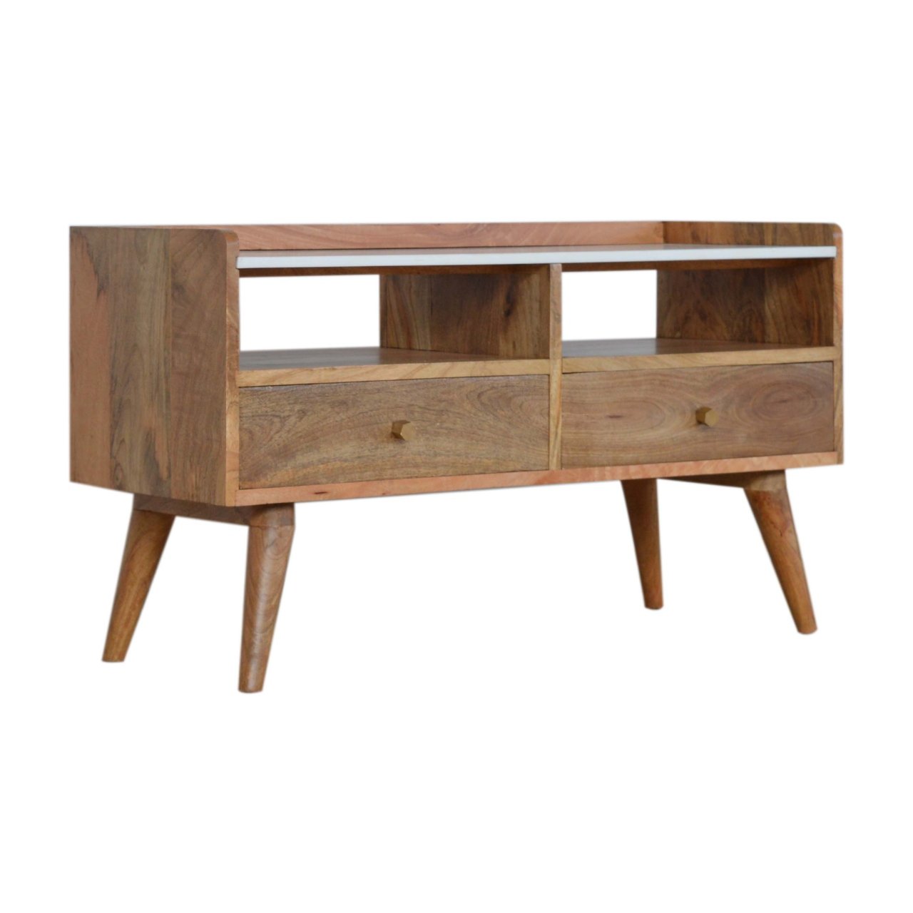 Szafka RTV Artisan IN1102 – lite drewno mango, wykończenie jasne - Image 2