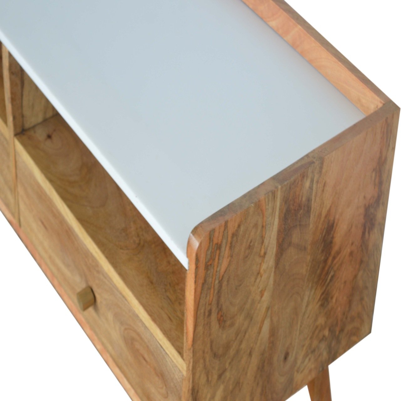 Szafka RTV Artisan IN1102 – lite drewno mango, wykończenie jasne - Image 4