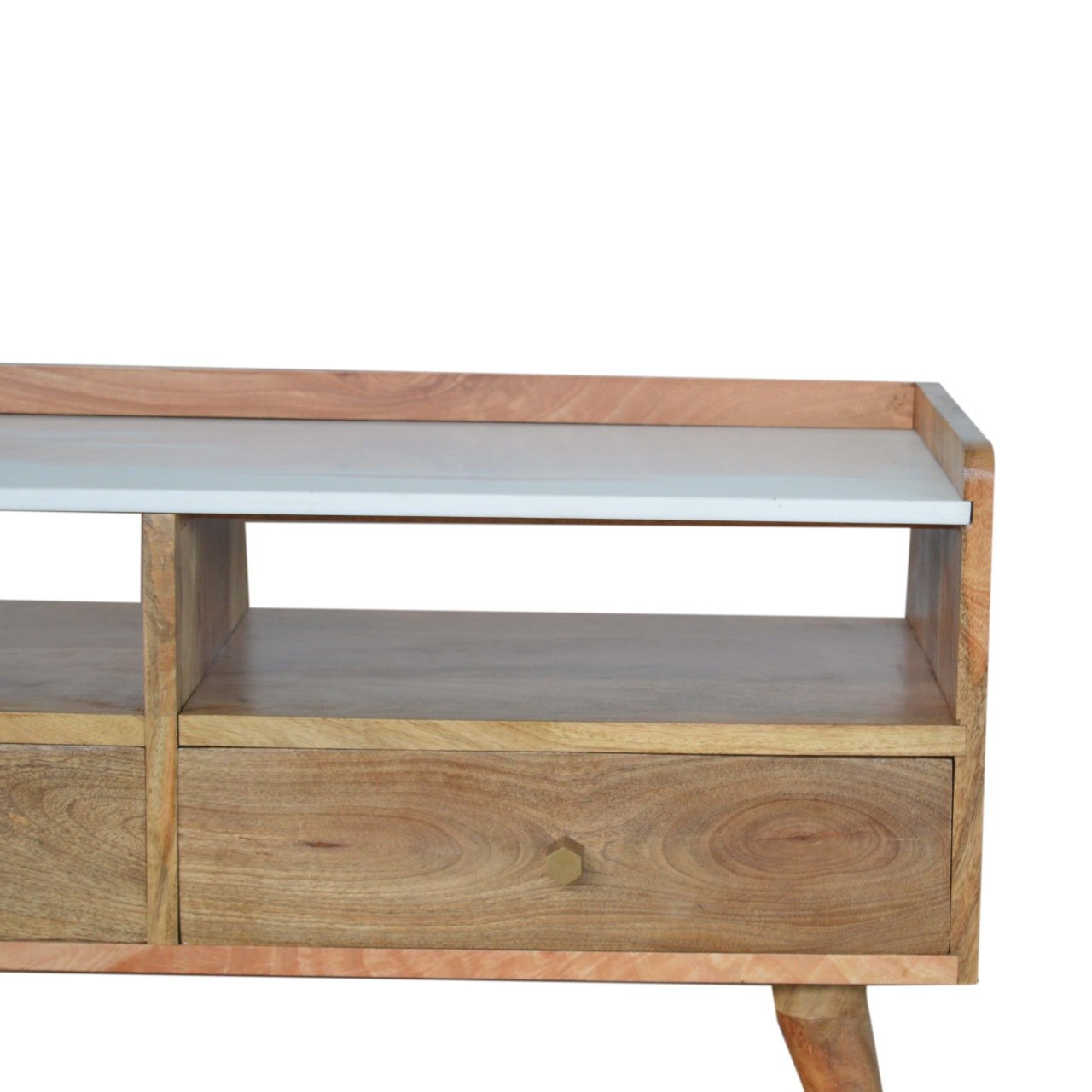 Szafka RTV Artisan IN1102 – lite drewno mango, wykończenie jasne - Image 5