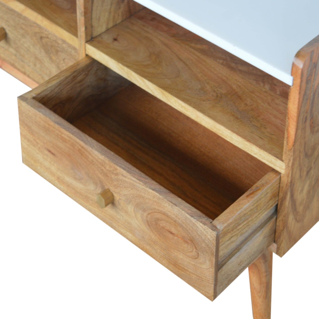 Szafka RTV Artisan IN1102 – lite drewno mango, wykończenie jasne - Image 6