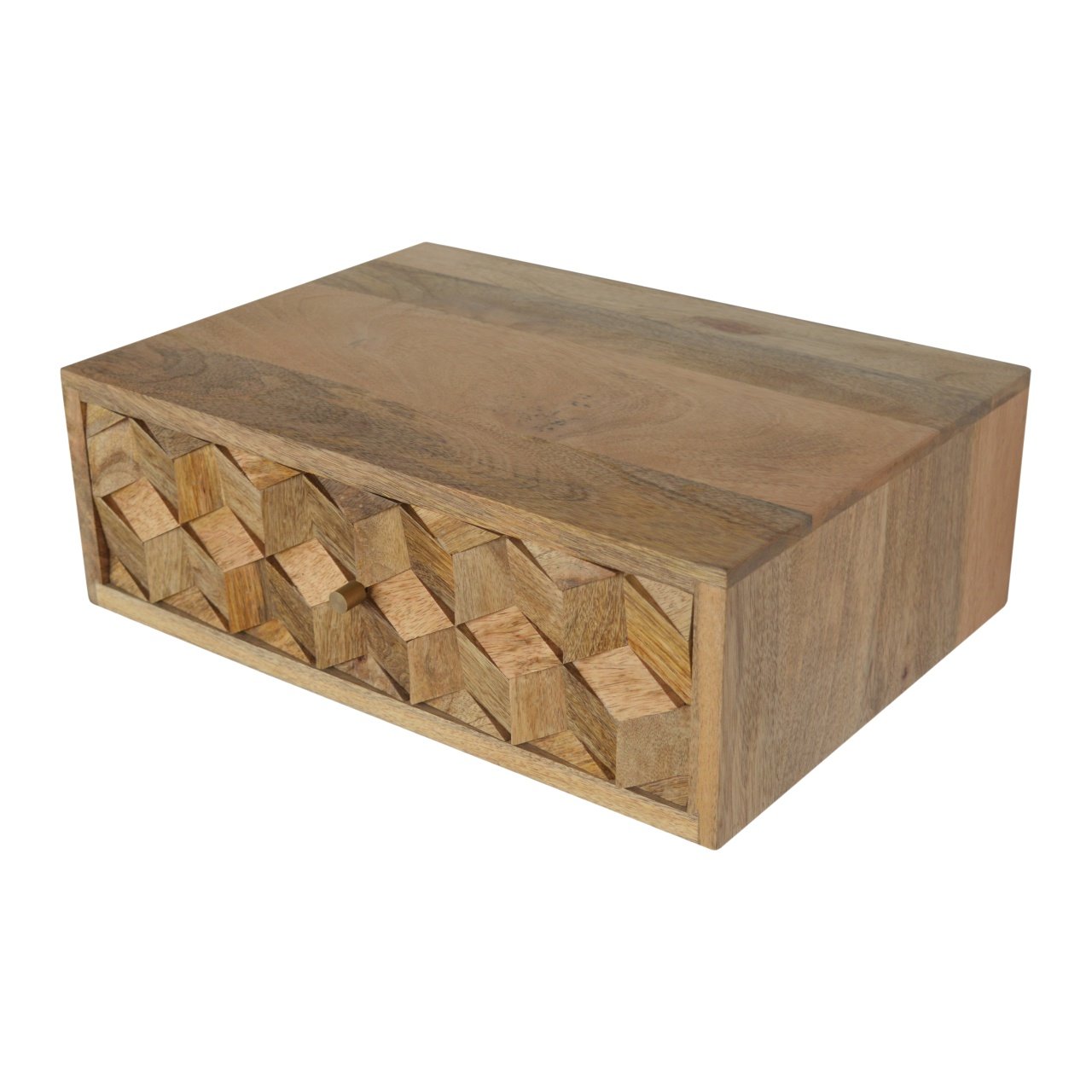 Szafka nocna Artisan IN1280 – lite drewno mango, wykończenie dębowe - Image 3