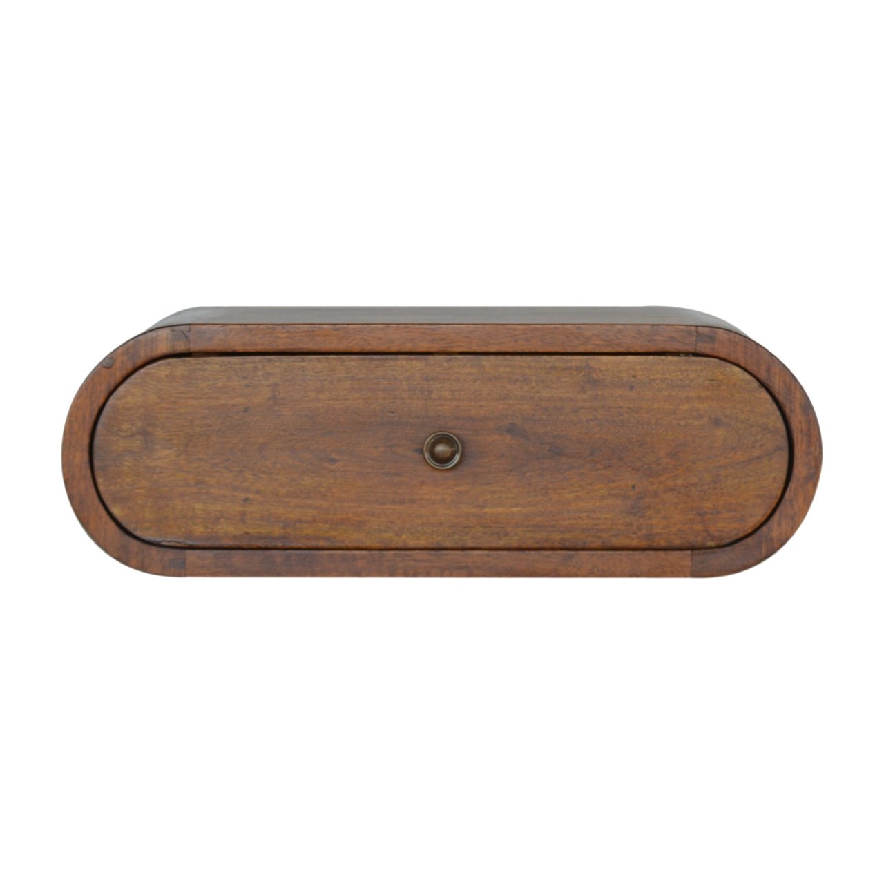 Szafka nocna z litego drewna mango – kasztanowa, 45 cm — model IN1288