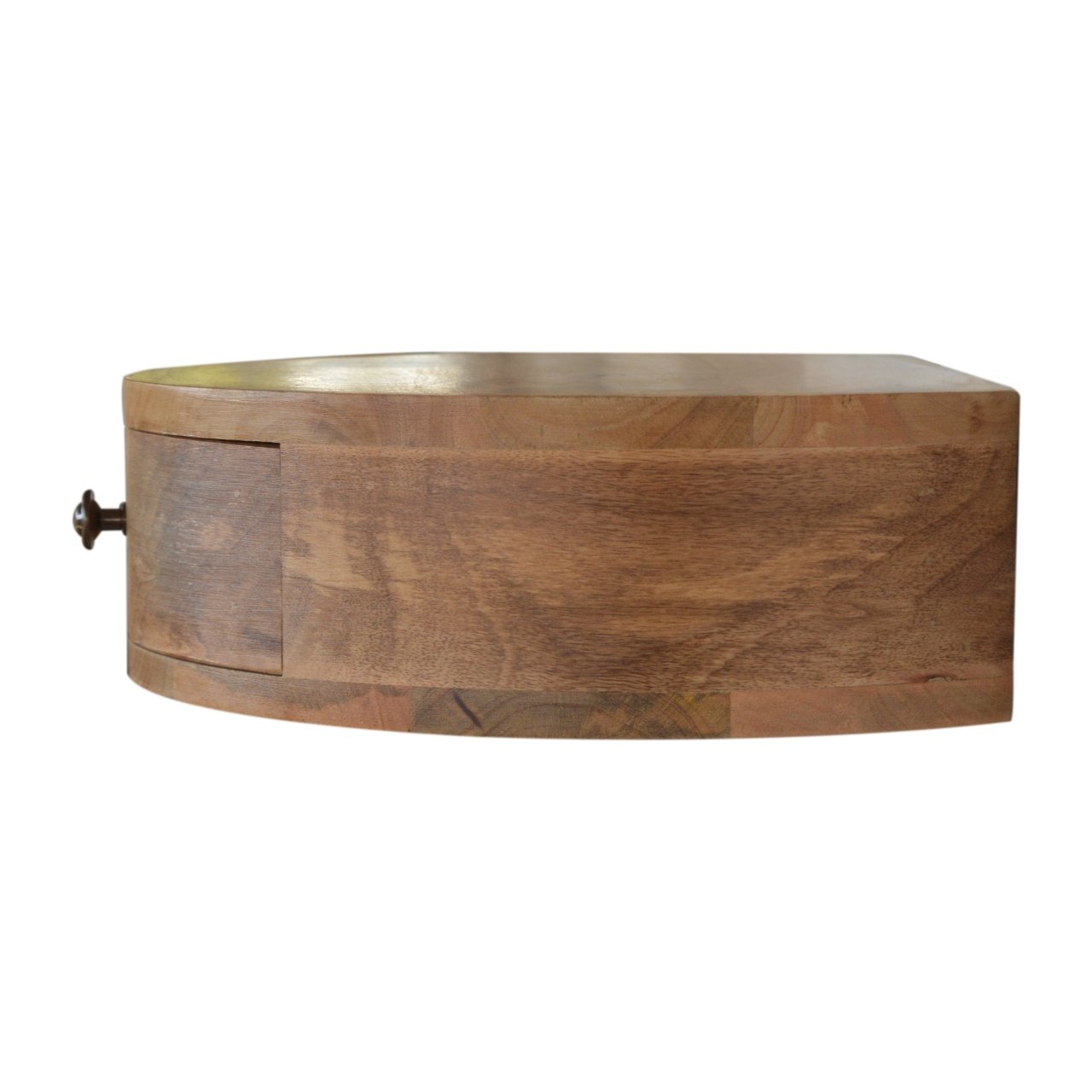 Szafka nocna z litego drewna mango – dębowa, 40 cm — model IN1296 - obrazek 6