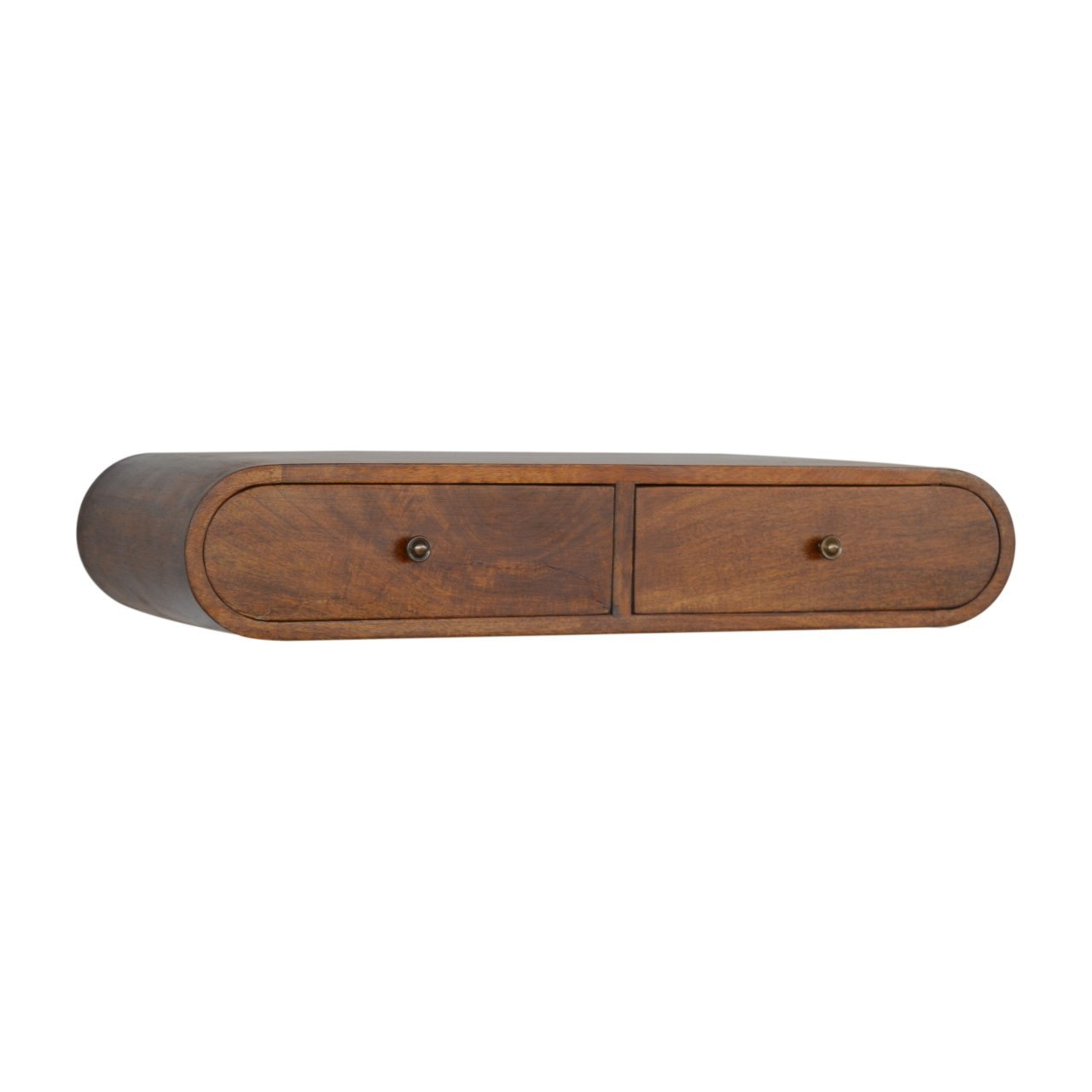Konsola z litego drewna mango – kasztanowa, 80 cm — model IN1300
