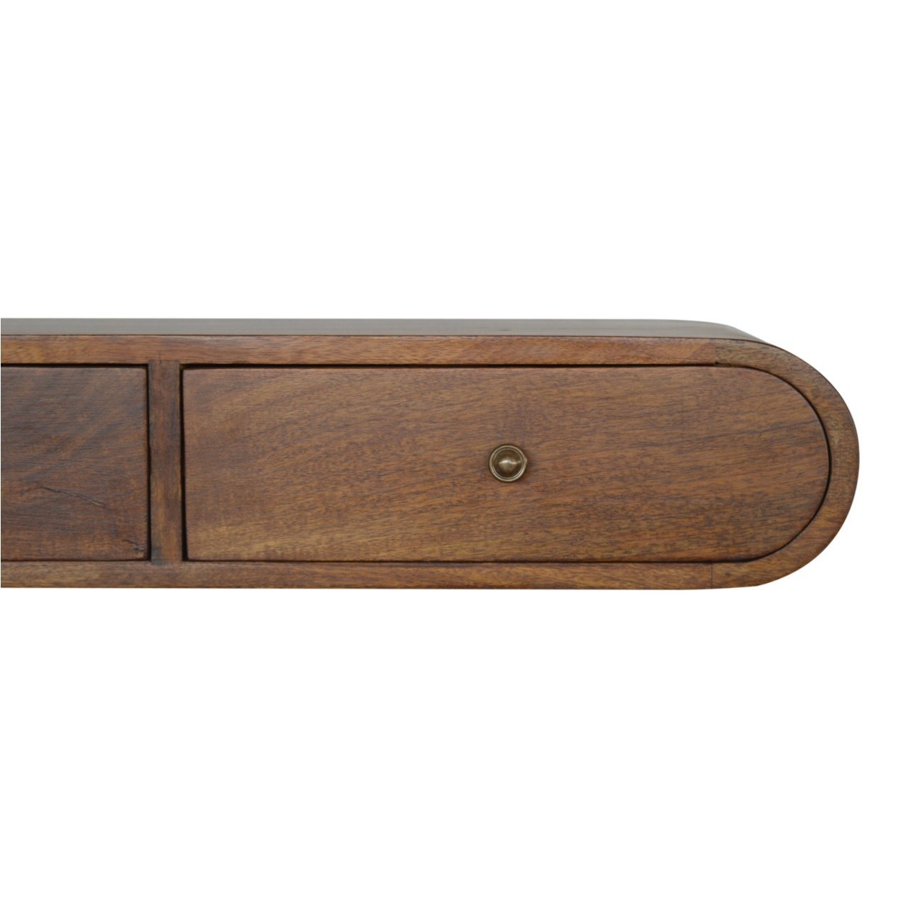 Konsola z litego drewna mango – kasztanowa, 80 cm — model IN1300 - Image 4