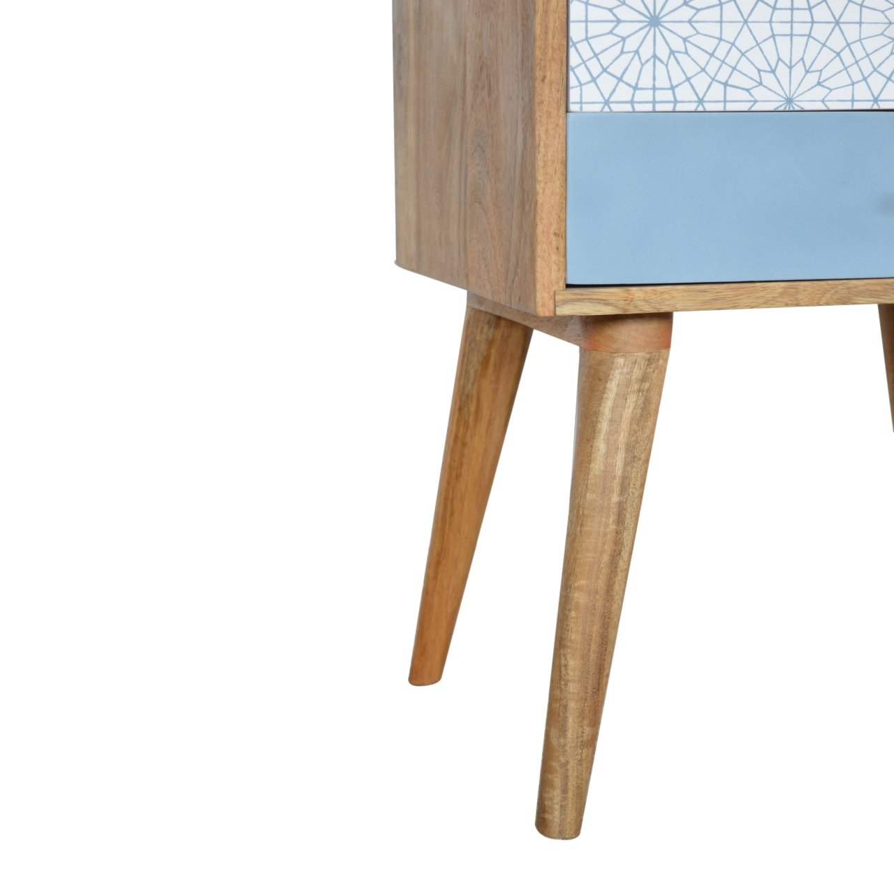 Szafka nocna z litego drewna mango – jasna, 45 cm — model IN1381 - Image 6