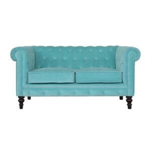 Sofa z litego drewna mango – orzechowa, 150 cm — model IN1408