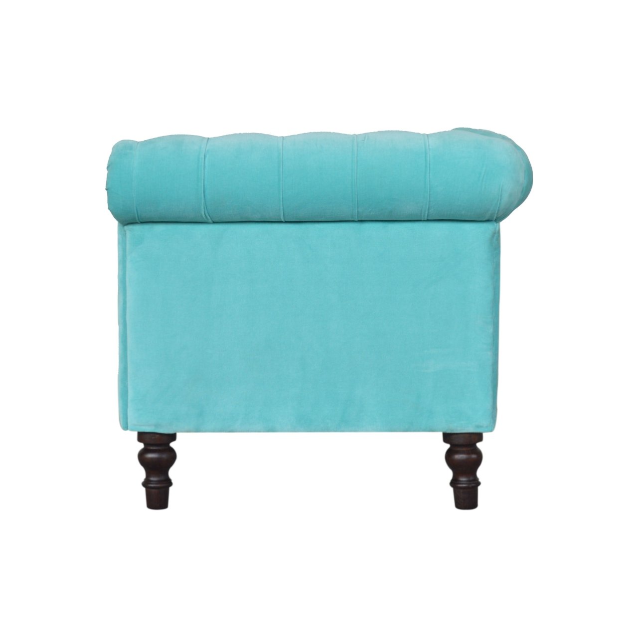 Sofa z litego drewna mango – orzechowa, 150 cm — model IN1408 - obrazek 8