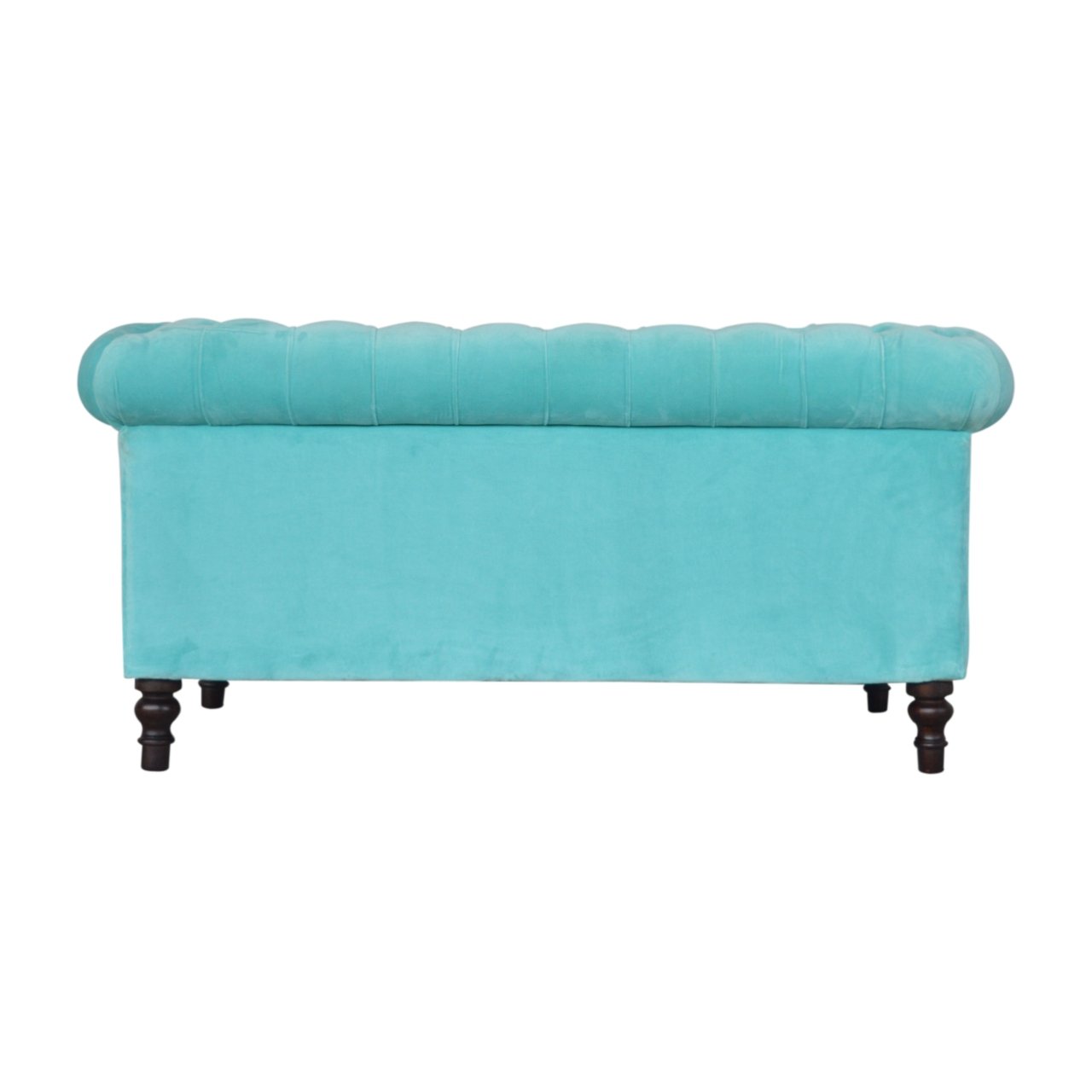 Sofa z litego drewna mango – orzechowa, 150 cm — model IN1408 - obrazek 9