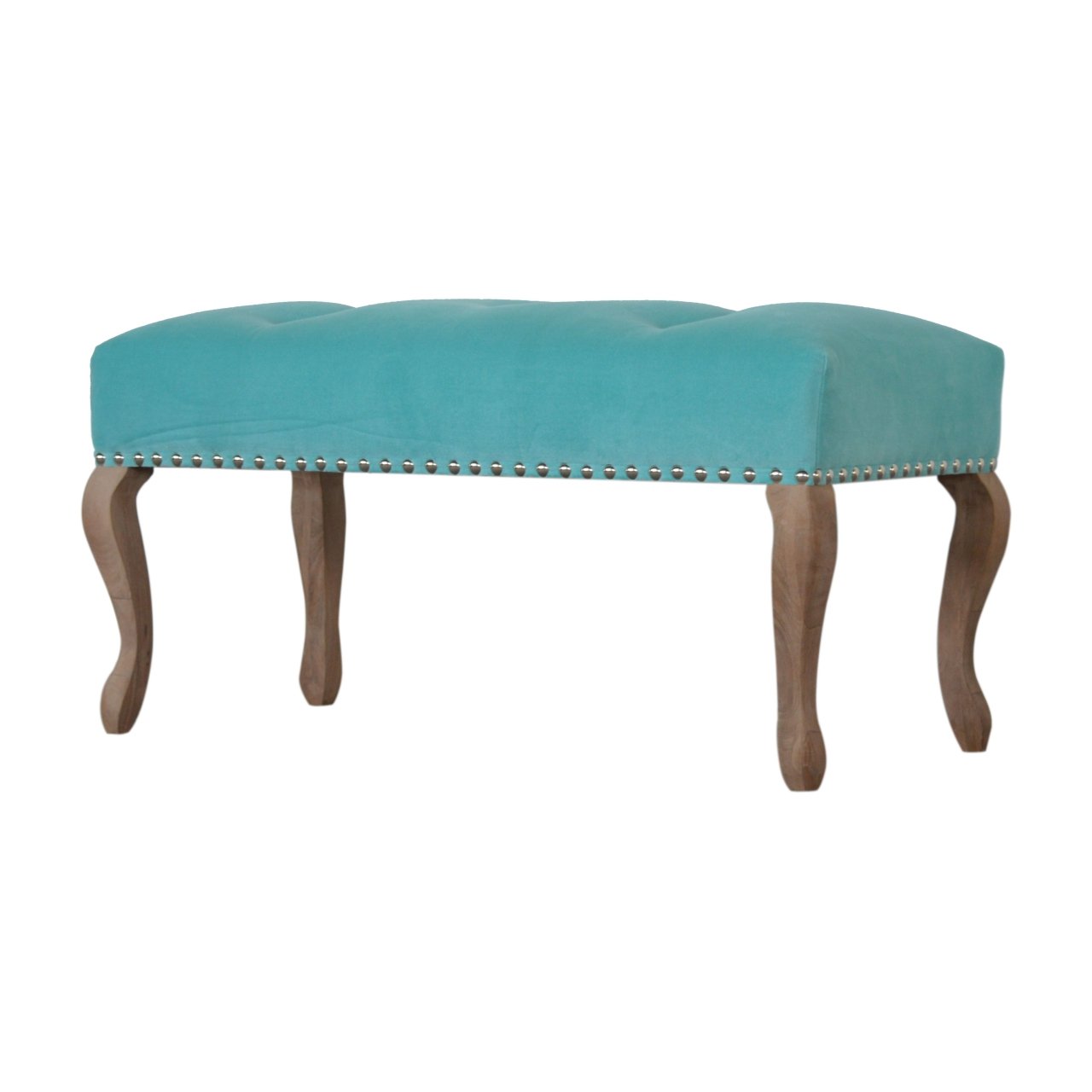 Ławka z litego drewna mango – 90 cm — model IN1417 - Image 2