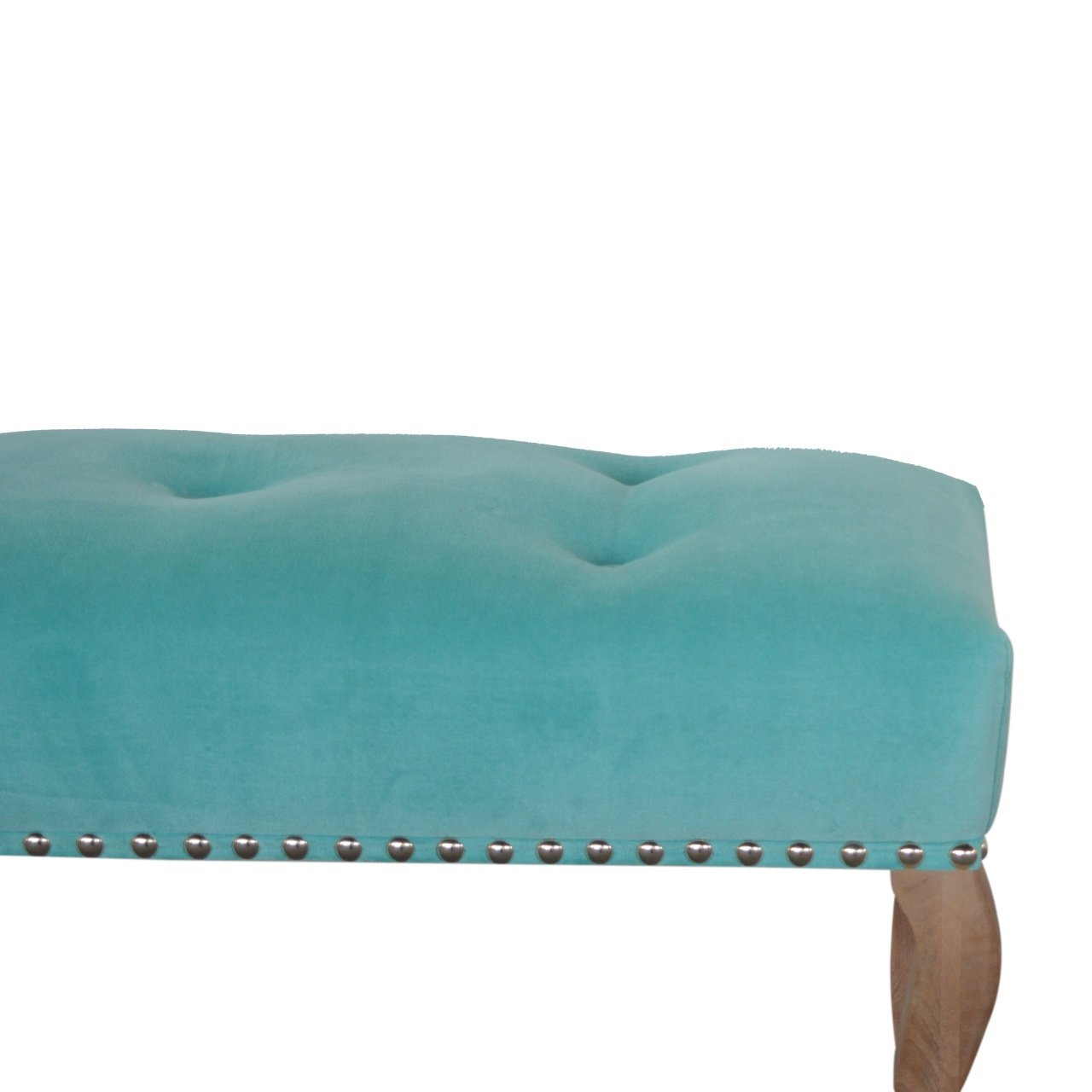 Ławka z litego drewna mango – 90 cm — model IN1417 - Image 4
