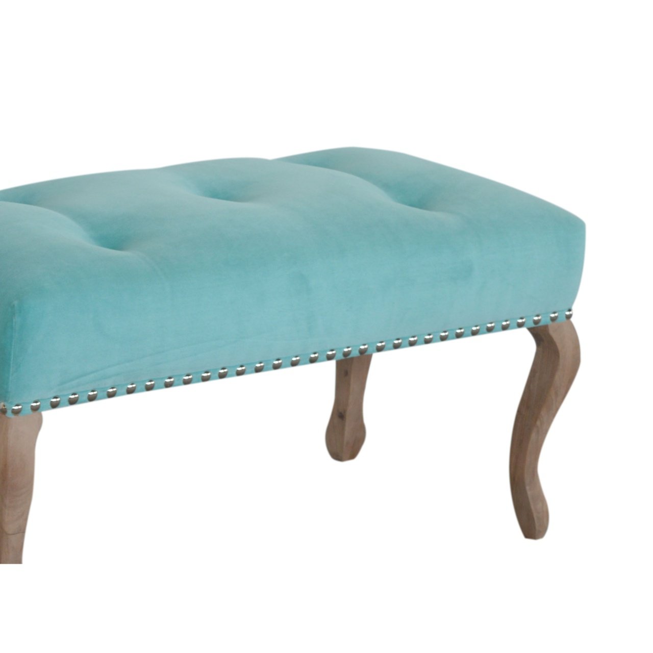 Ławka z litego drewna mango – 90 cm — model IN1417 - Image 5