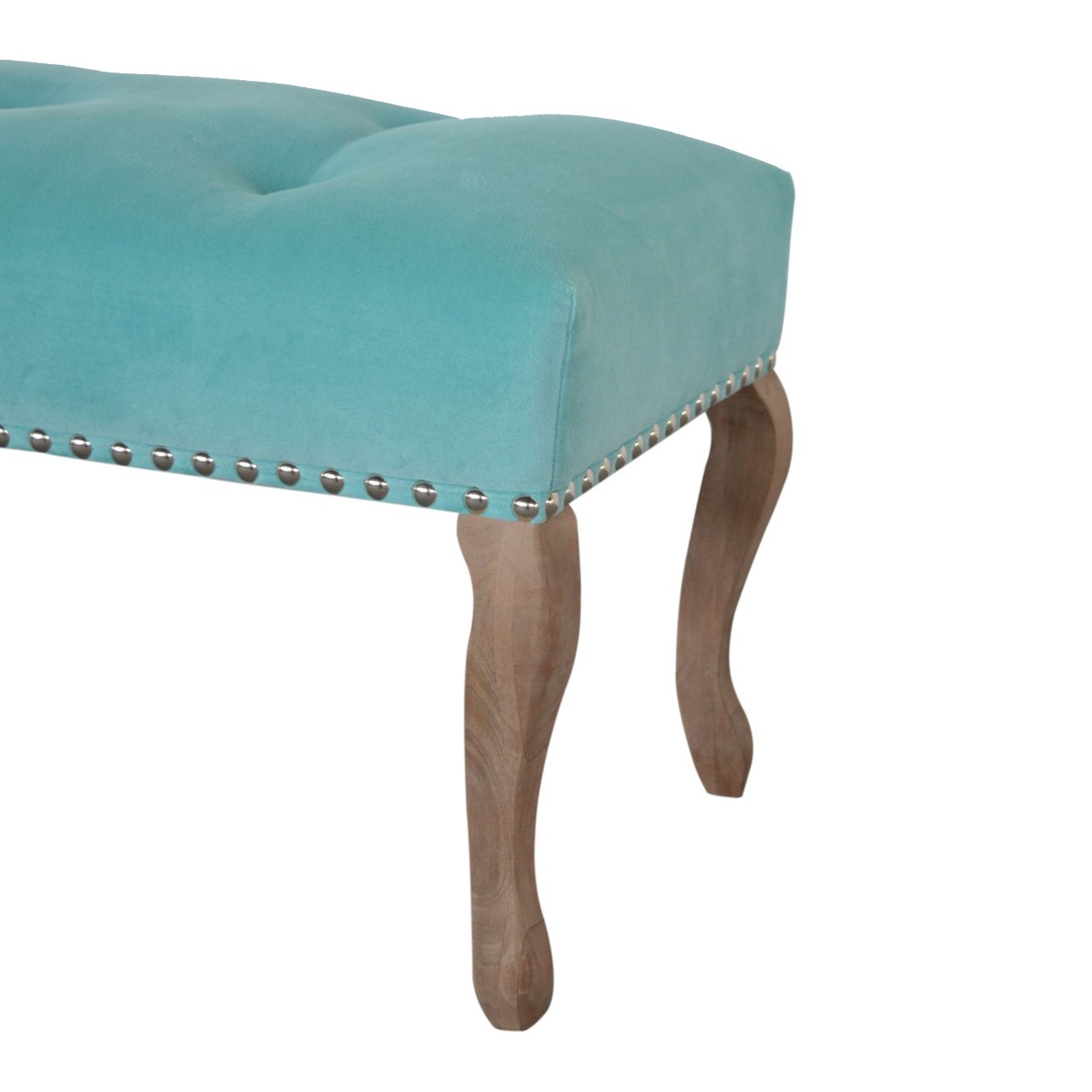 Ławka z litego drewna mango – 90 cm — model IN1417 - Image 6