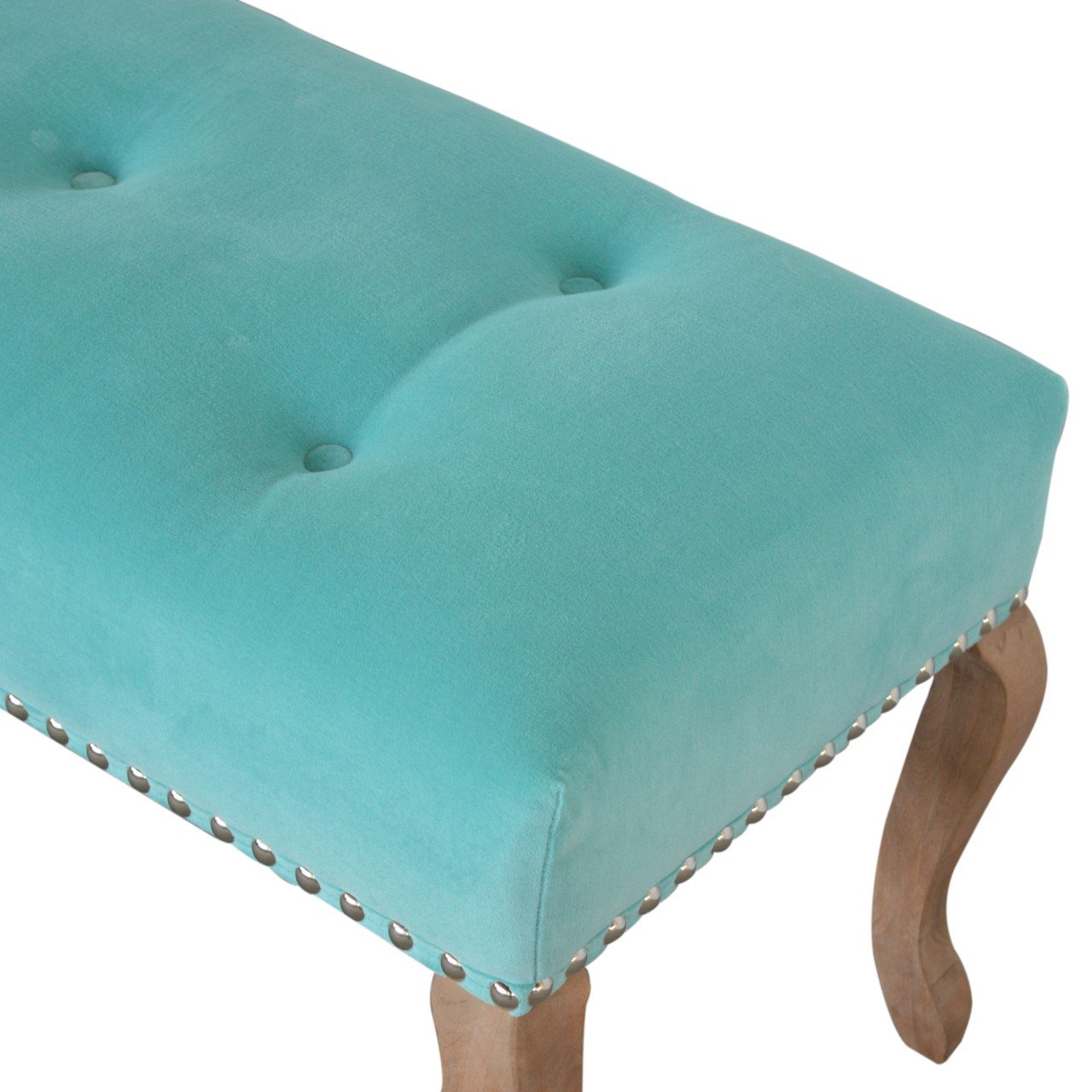 Ławka z litego drewna mango – 90 cm — model IN1417 - Image 7