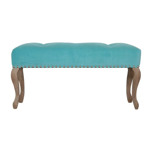 Ławka z litego drewna mango – 90 cm — model IN1417 - Image 10