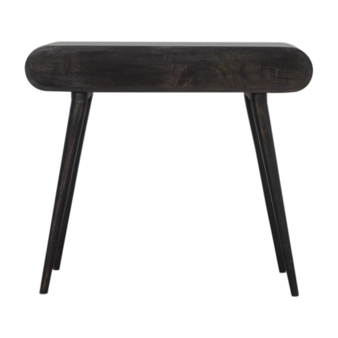 Stół z litego drewna mango – czarny, 90 cm - obrazek 8