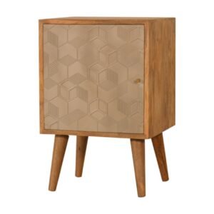 Szafka nocna z litego drewna mango – 40 cm — model IN1471