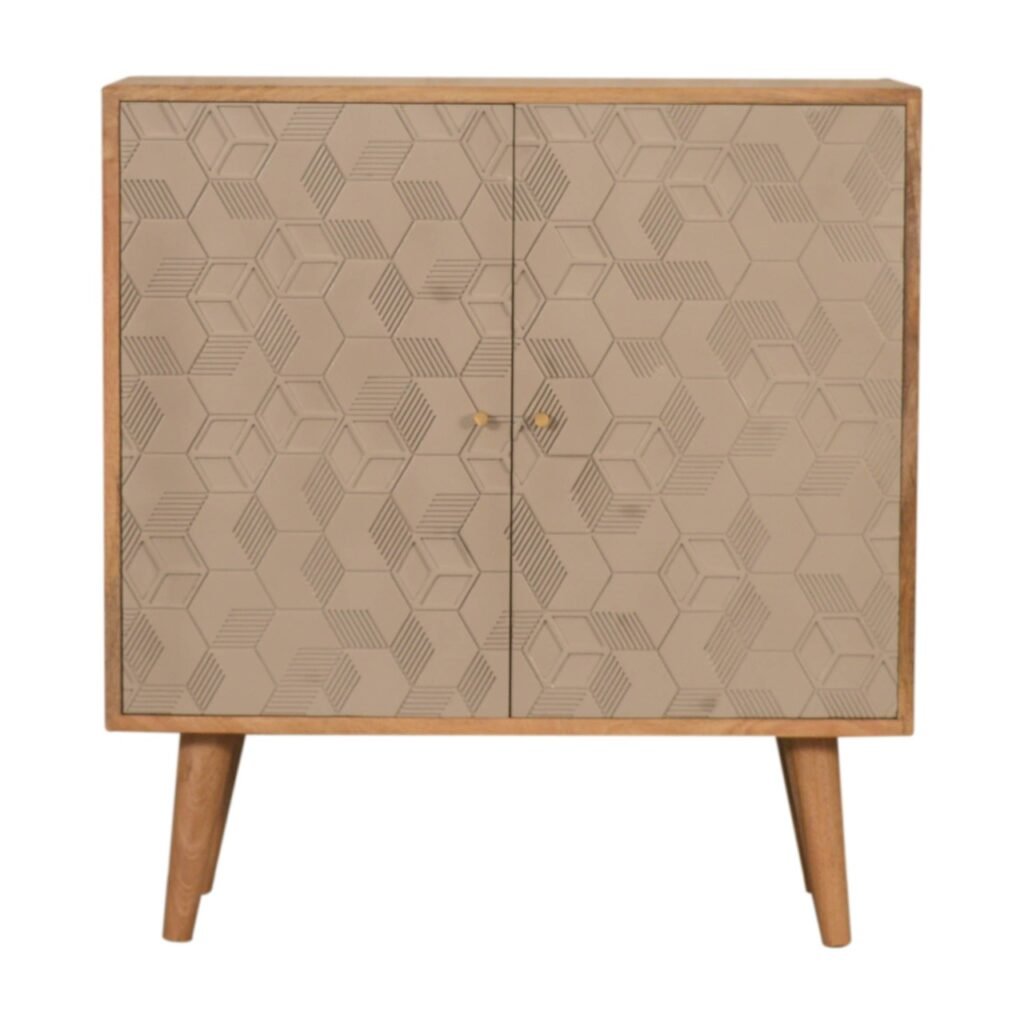 Szafka z litego drewna mango – 75 cm — model IN1473