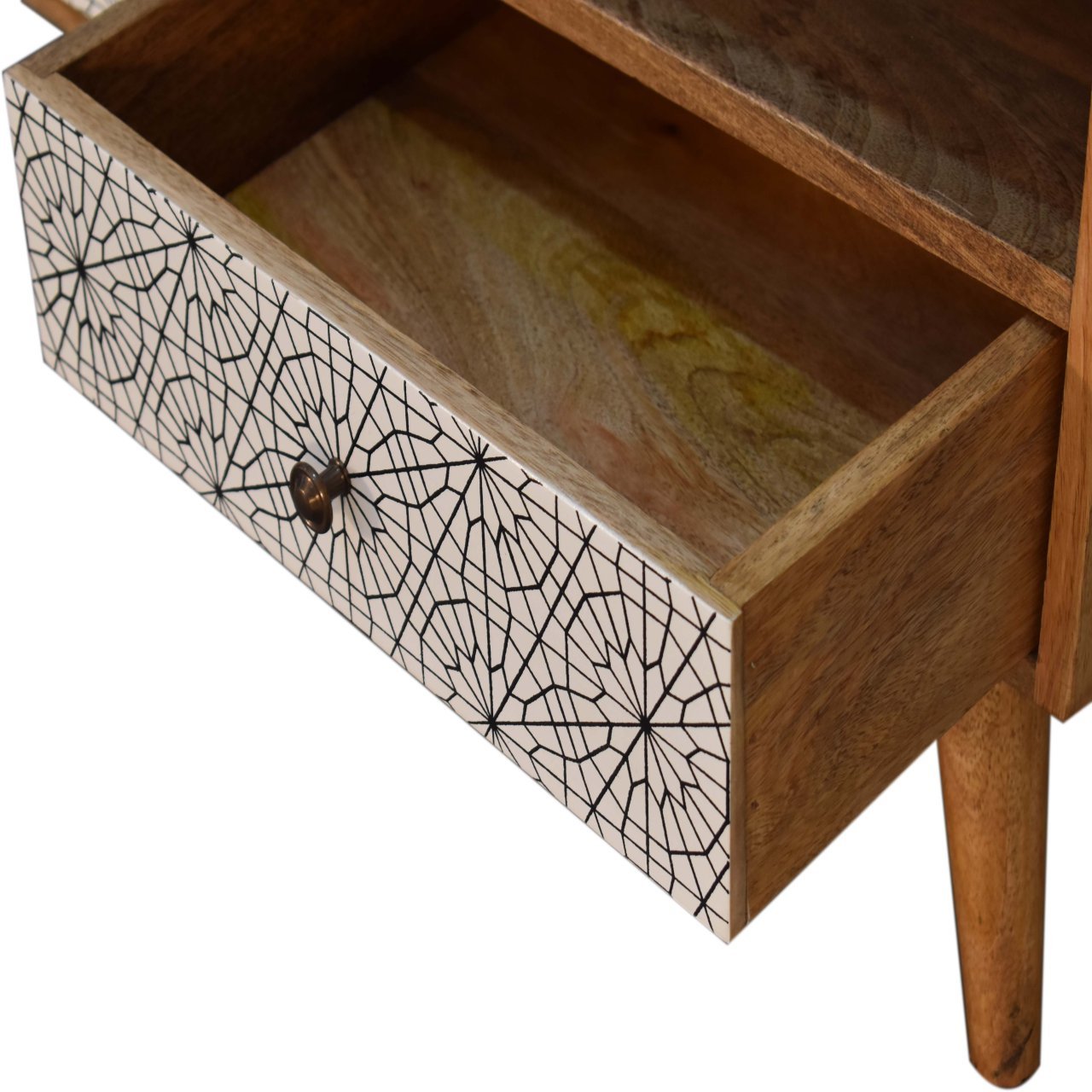 Szafka RTV Artisan IN1510 – lite drewno mango, wykończenie czarne - Image 5