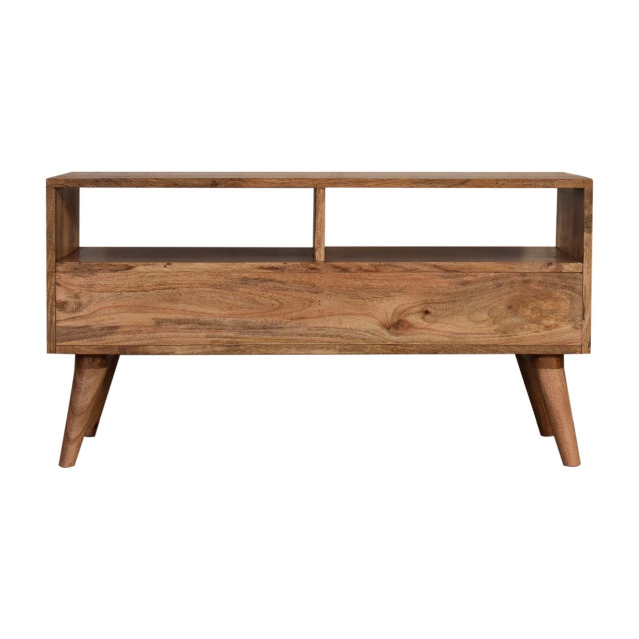 Szafka RTV Artisan IN1513 – lite drewno mango, wykończenie dębowe - Image 9