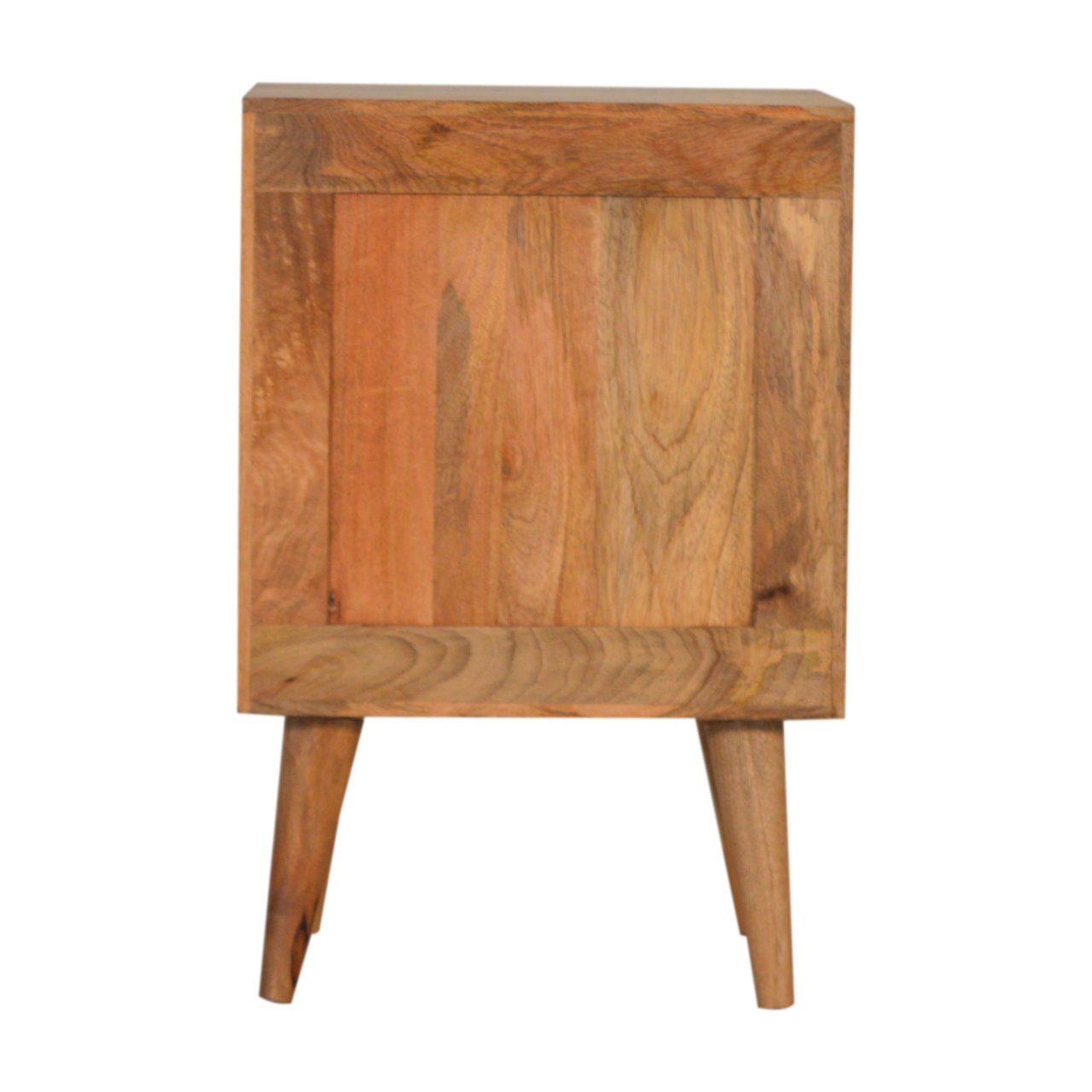 Szafka nocna z litego drewna mango – dębowa, 40 cm — model IN1534 - obrazek 8