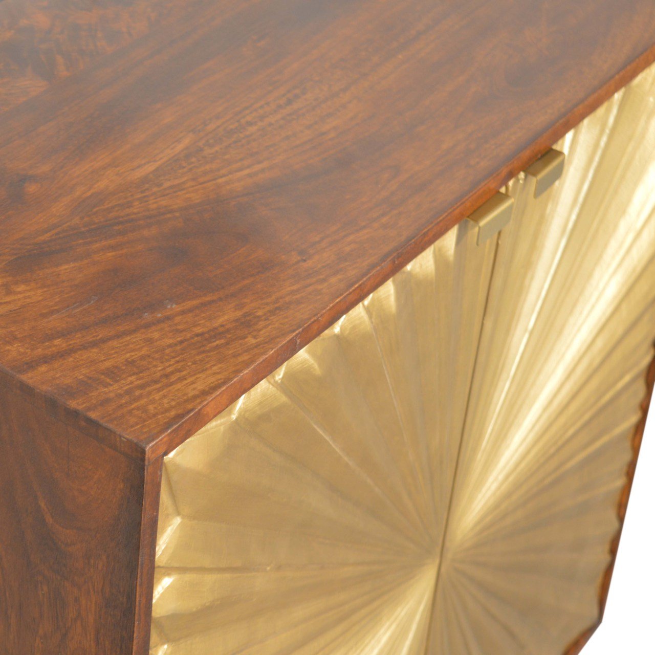 Szafka z litego drewna mango – kasztanowa, 75 cm — model IN1539 - Image 4